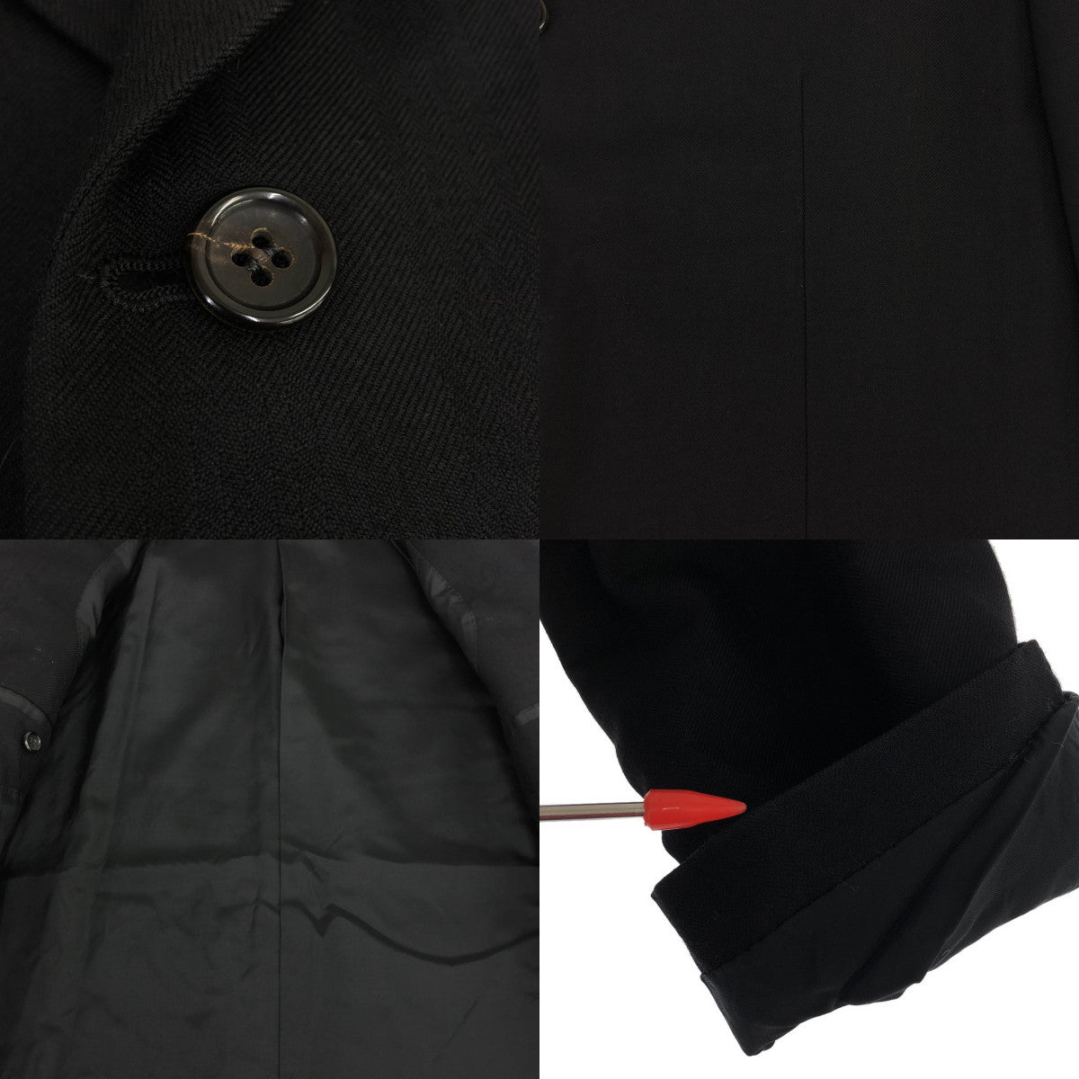COMME des GARCONS HOMME | 80s〜 / AD1988 | Wool herringbone 3B tailored jacket / Fully lined | L | Men's