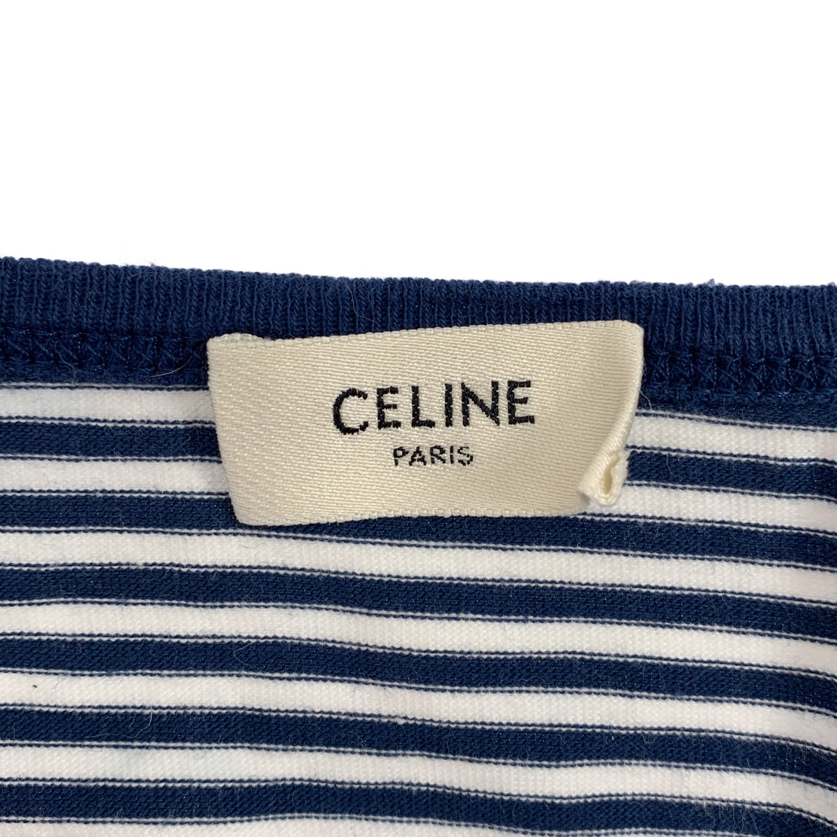 CELINE / セリーヌ | embroidered t-shirt ボーダー カットソー | M | レディース