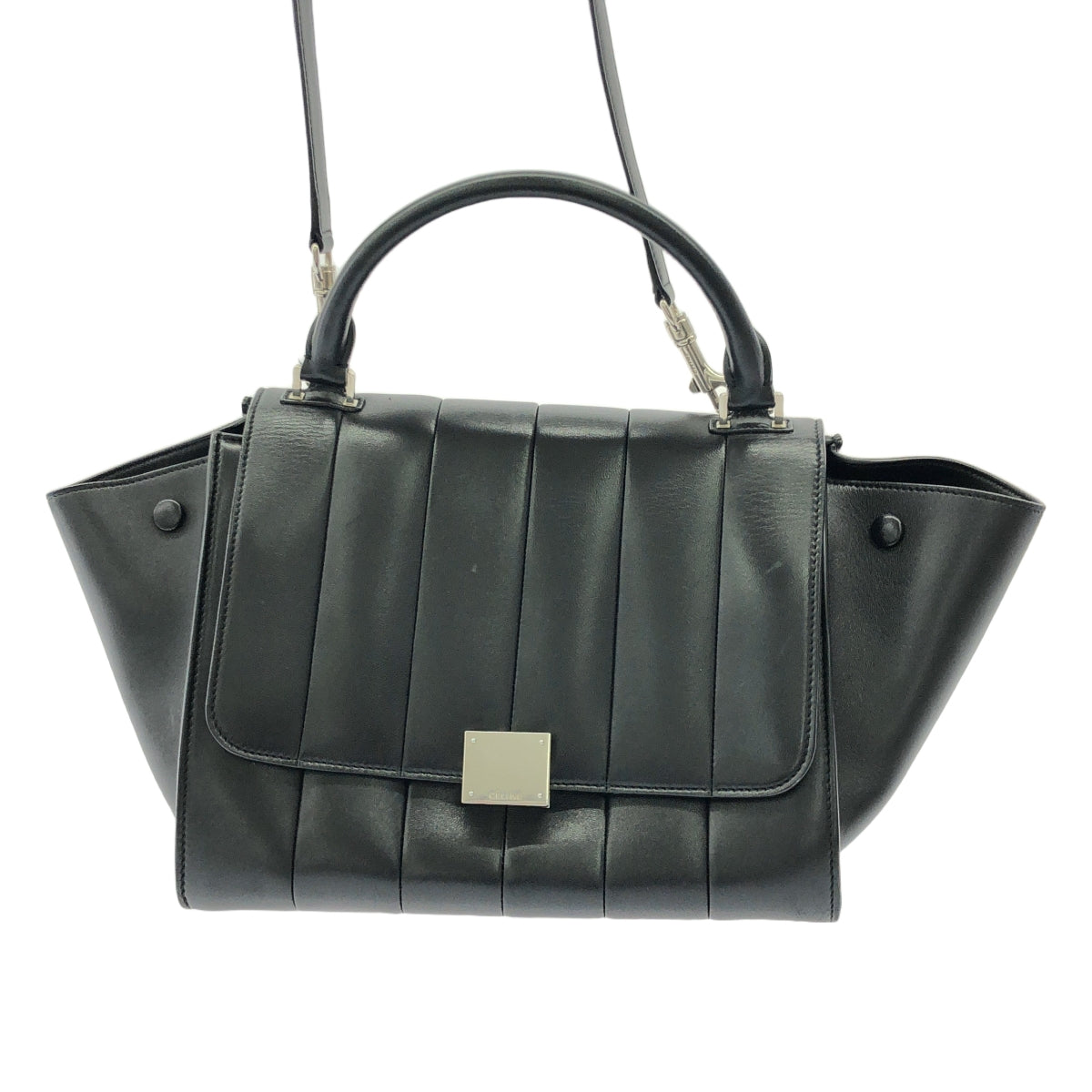 CELINE / セリーヌ | Trapeze レザーバッグ | ブラック | レディース
