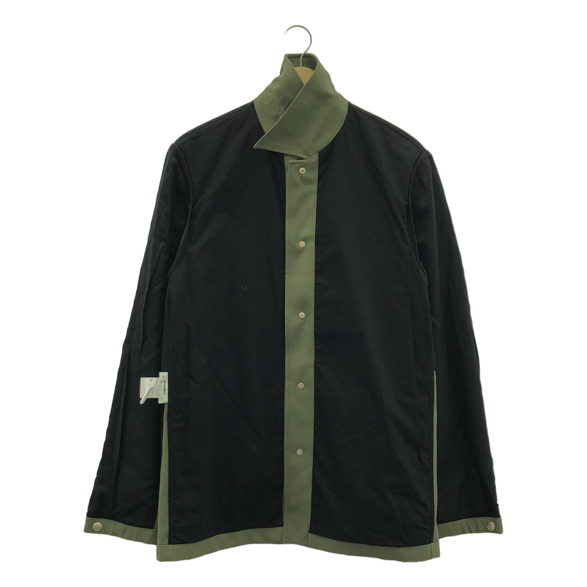 【美品】 JIL SANDER / ジルサンダー | 2022SS | ダブルポケット スナップボタン ジャケット / 総裏地 | 44 | オリーブ | メンズ