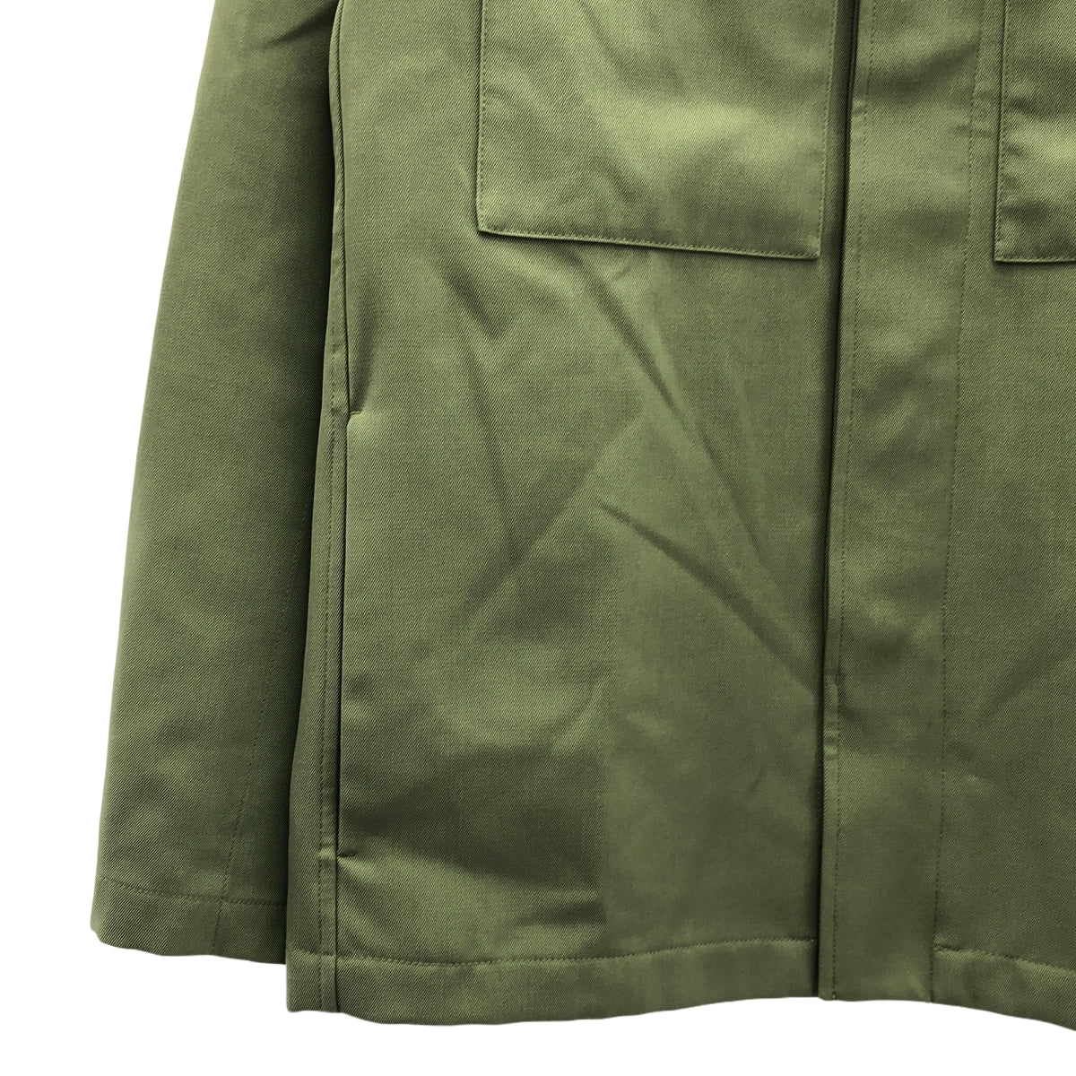 【美品】 JIL SANDER / ジルサンダー | 2022SS | ダブルポケット スナップボタン ジャケット / 総裏地 | 44 | オリーブ | メンズ