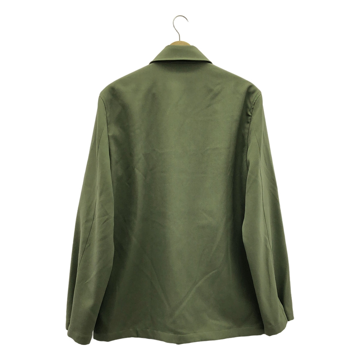 【美品】 JIL SANDER / ジルサンダー | 2022SS | ダブルポケット スナップボタン ジャケット / 総裏地 | 44 | オリーブ | メンズ