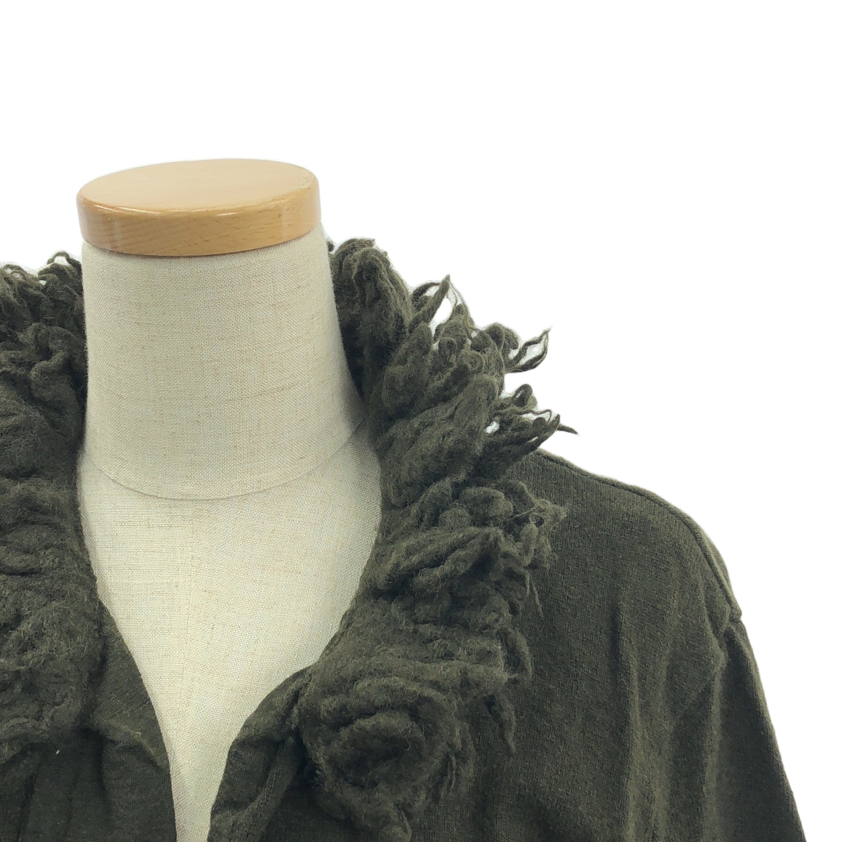 COMME des GARCONS COMME des GARCONS / コムコム | 1990s〜 ウール 縮絨 製品染め フリンジカラー ニット カーディガン | M | レディース