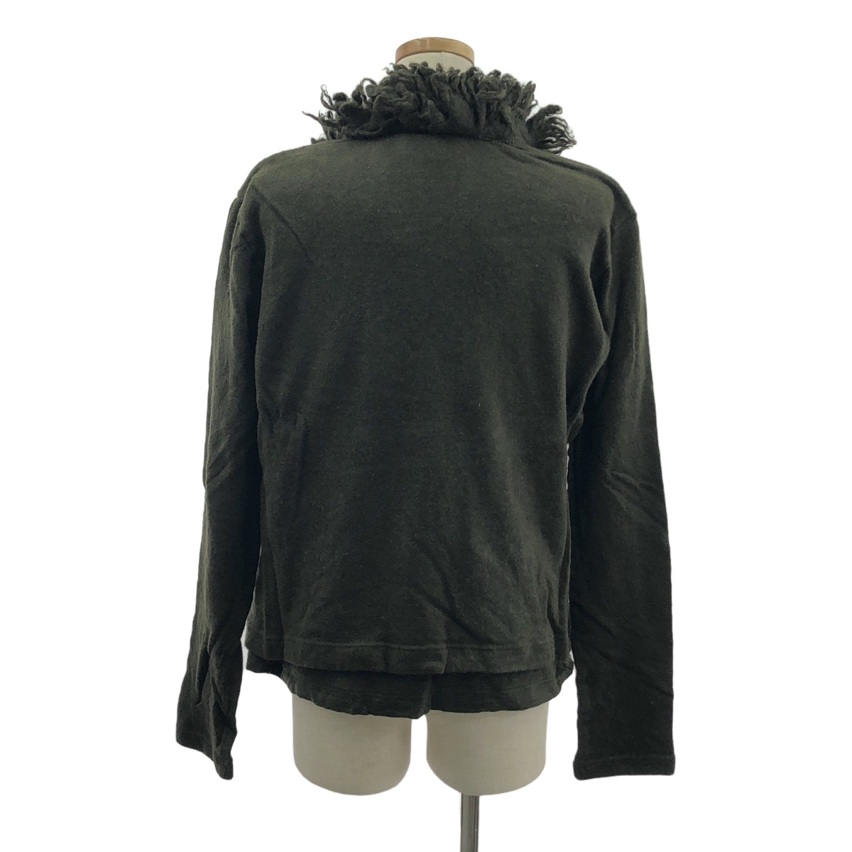 COMME des GARCONS COMME des GARCONS / コムコム | 1990s〜 ウール 縮絨 製品染め フリンジカラー ニット カーディガン | M | レディース
