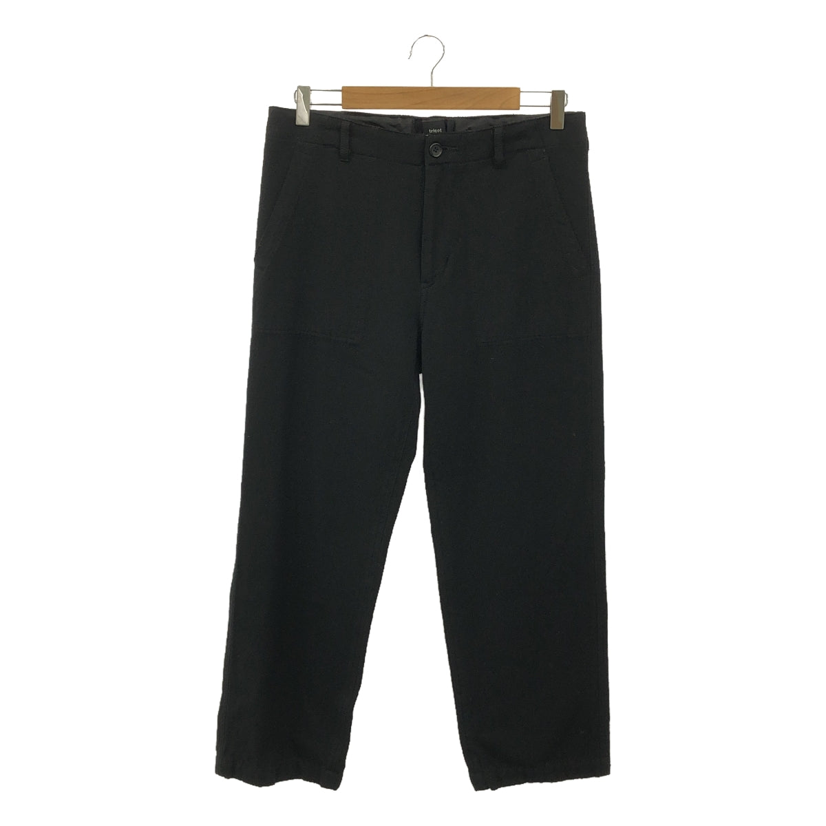 tricot COMME des GARCONS / 트리코콤 데 갤슨 | 2014AW | 울 혼 스트레이트 팬츠 | M | 블랙 | 여성