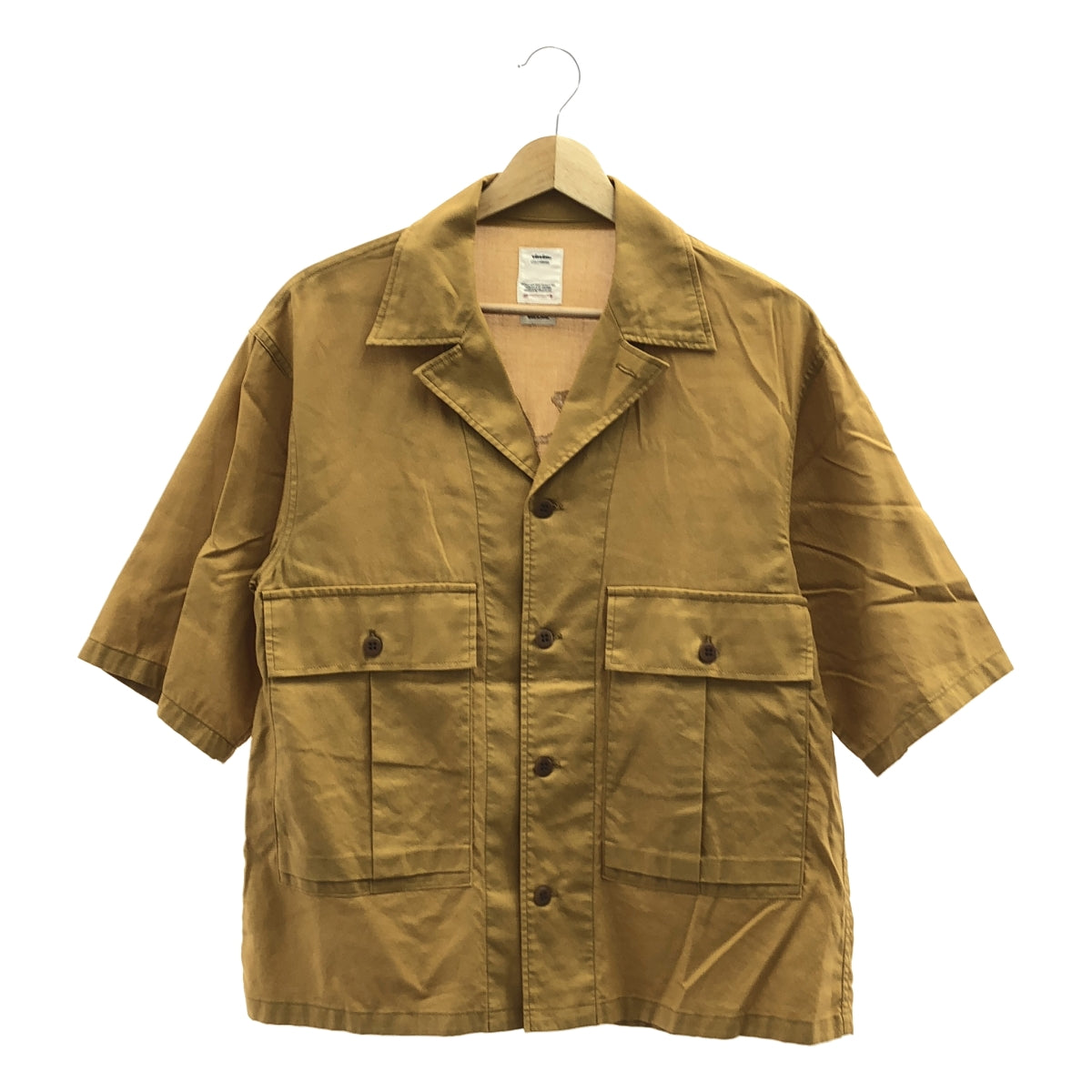 visvim / 비즈빔 | CORNET SHIRT S / S 코넷 셔츠 | 1 | 카멜 | 남성