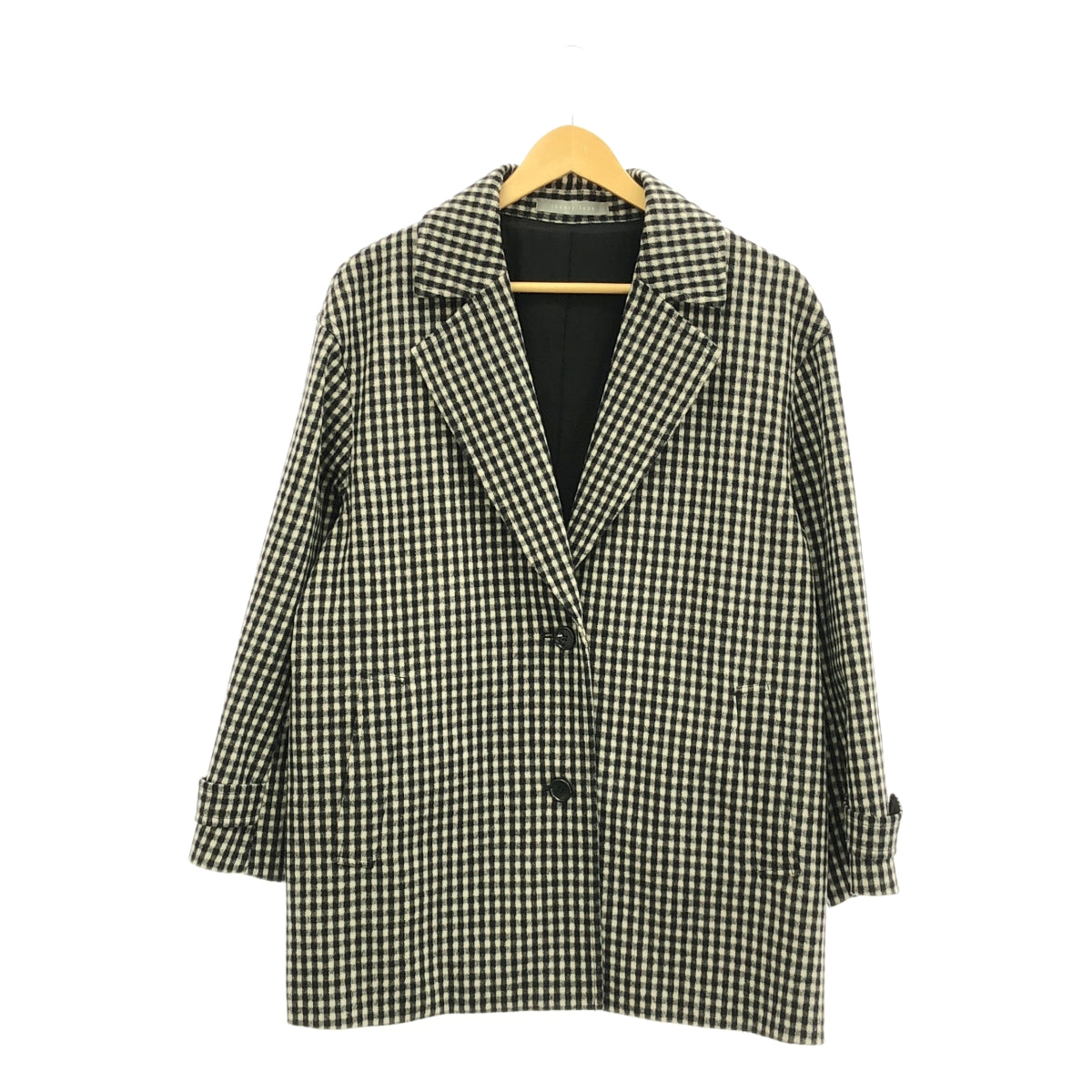 theory luxe / theory luxe | Freeway Marsa Check Chester Coat | 38 | Women's