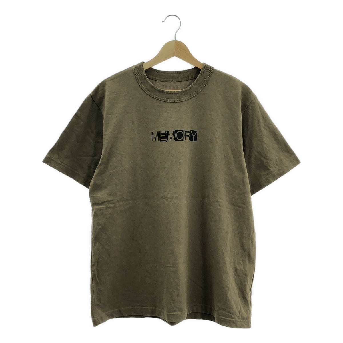 【미품】 sacai / 사카이 | 2025SS | Memory Print T-Shirt 메모리 프린트 T셔츠 | 3 | 카키 | 맨즈