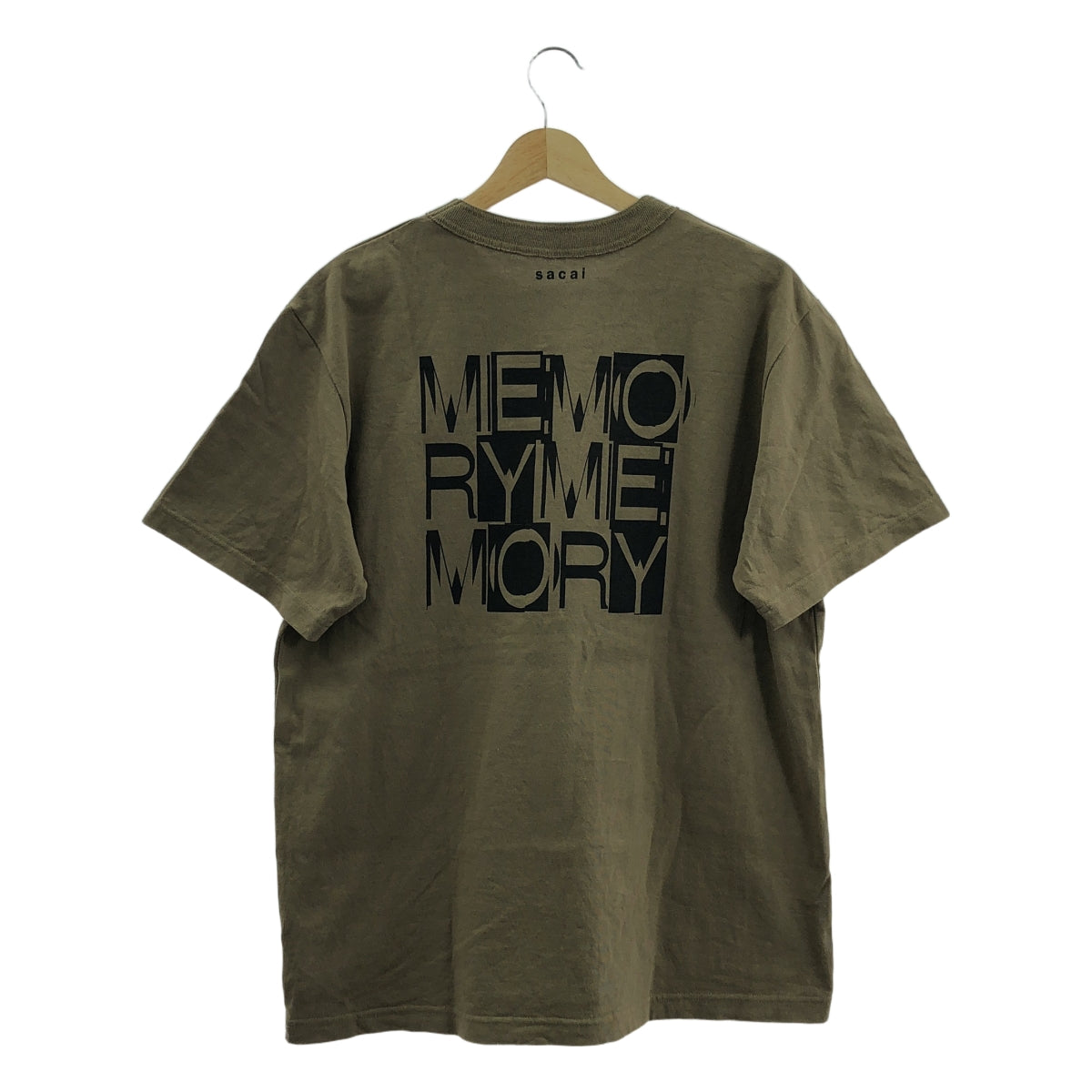 【미품】 sacai / 사카이 | 2025SS | Memory Print T-Shirt 메모리 프린트 T셔츠 | 3 | 카키 | 맨즈