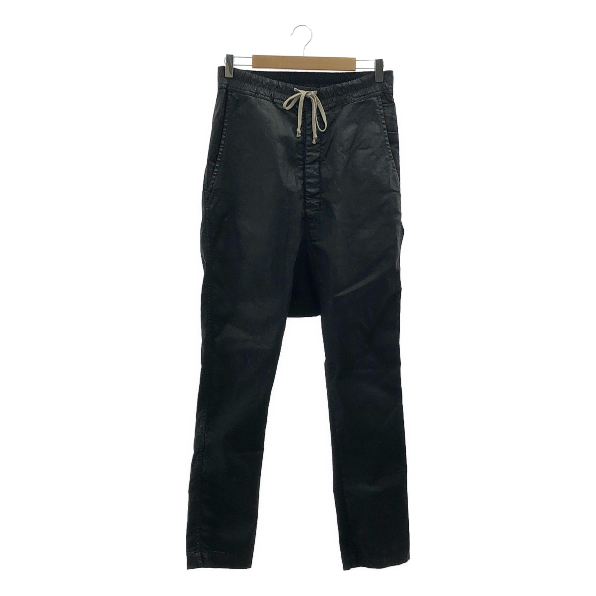 Rick Owens DRKSHDW / 릭 오웬스 다크 그림자 | 2016SS | 왁스 코팅 사루엘 바지 | XS | 블랙 | 남성