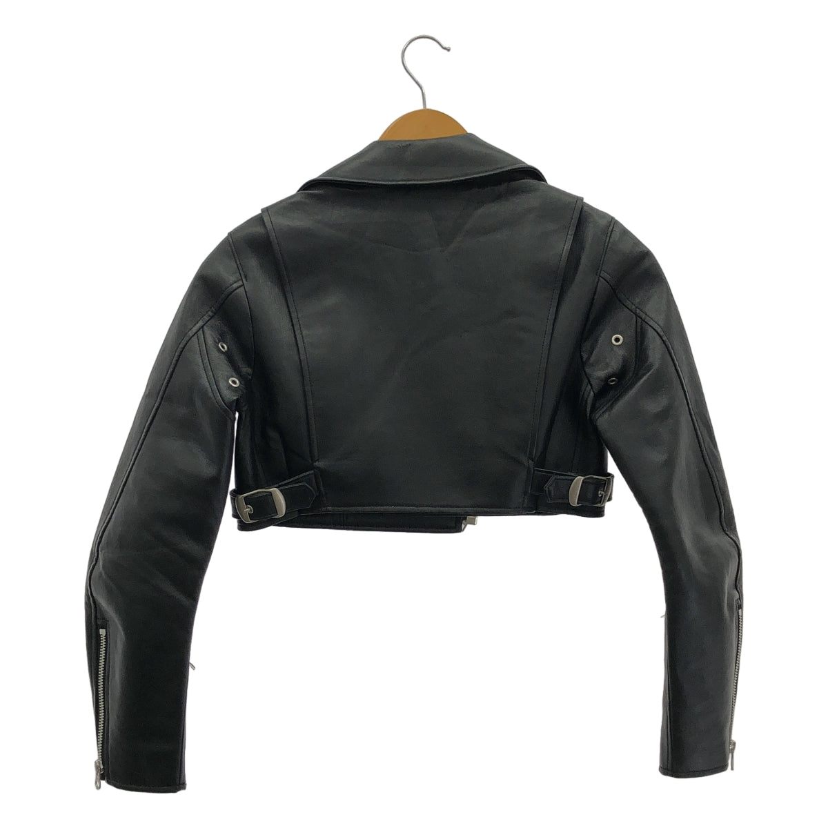 JUNYA WATANABE COMME des GARCONS / 준야와타나베 | 2012SS | 에코 가죽 짧은 길이 더블 라이더스 재킷 | XS | 블랙 | 여성