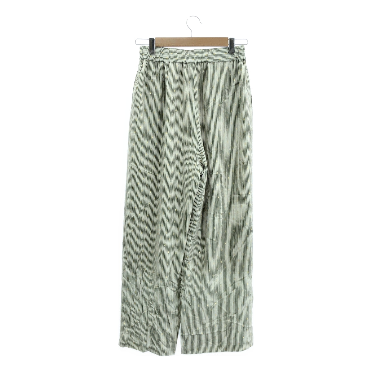 【신품】 JOURNAL STANDARD L'ESSAGE / 저널 스탠다드 레서지 | 2025SS | DEVEAUX GOLD 라메 모노톤 이지 팬츠 | F | 아이보리 / 블랙 / 골드 | 여성