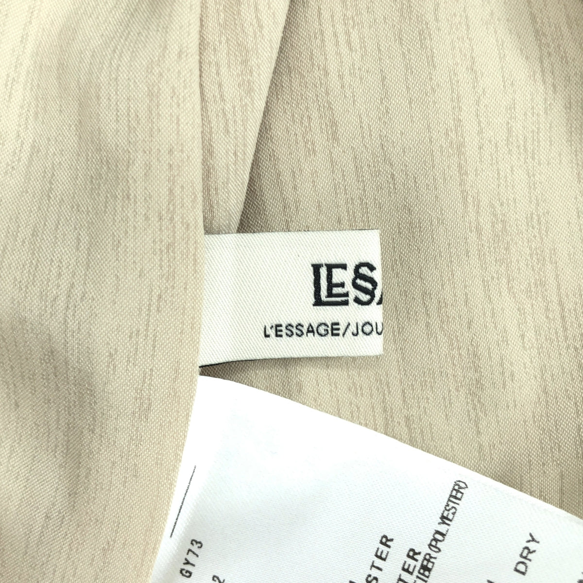 【신품】 JOURNAL STANDARD L'ESSAGE / 저널 스탠다드 레서지 | 2025SS | DEVEAUX GOLD 라메 모노톤 이지 팬츠 | F | 아이보리 / 블랙 / 골드 | 여성