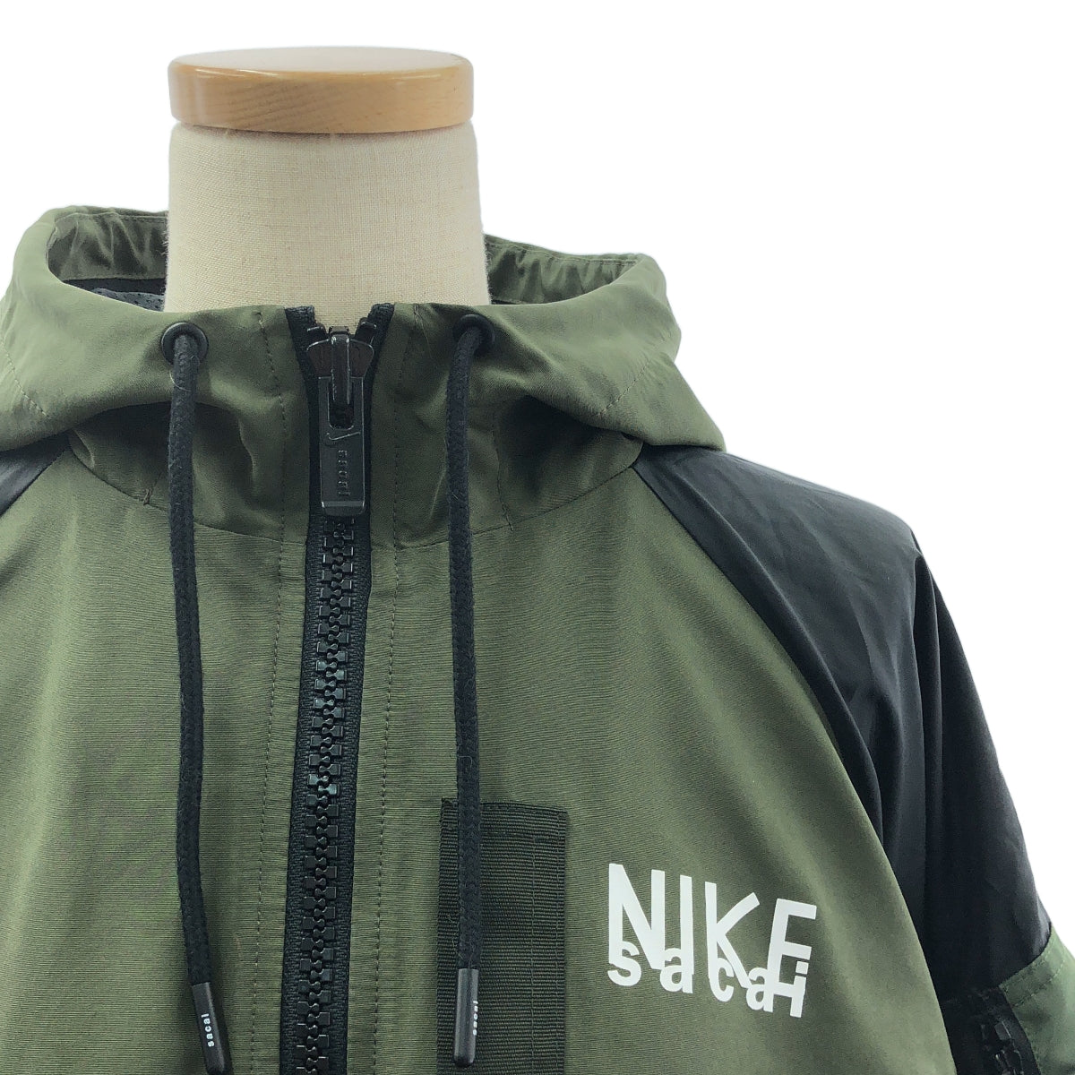 sacai / サカイ | 2022AW | × NIKE / ナイキ Full zip HD jacket / ミリタリー オーバージャケット フーディ ブルゾン / メッシュ総裏地 | S | レディース