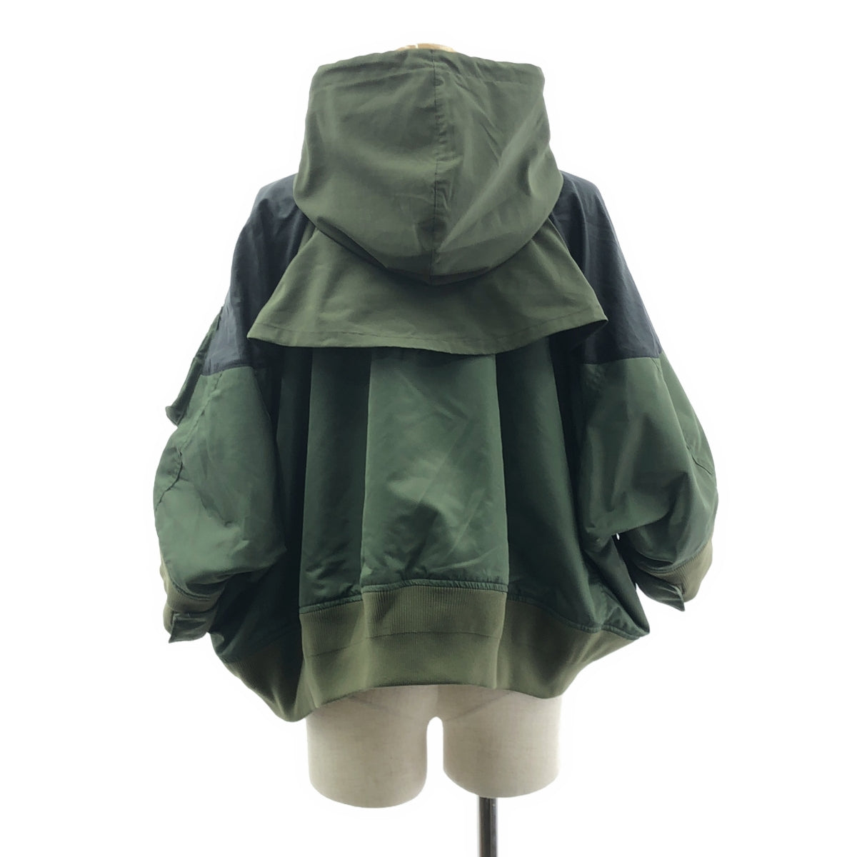 sacai / サカイ | 2022AW | × NIKE / ナイキ Full zip HD jacket / ミリタリー オーバージャケット フーディ ブルゾン / メッシュ総裏地 | S | レディース