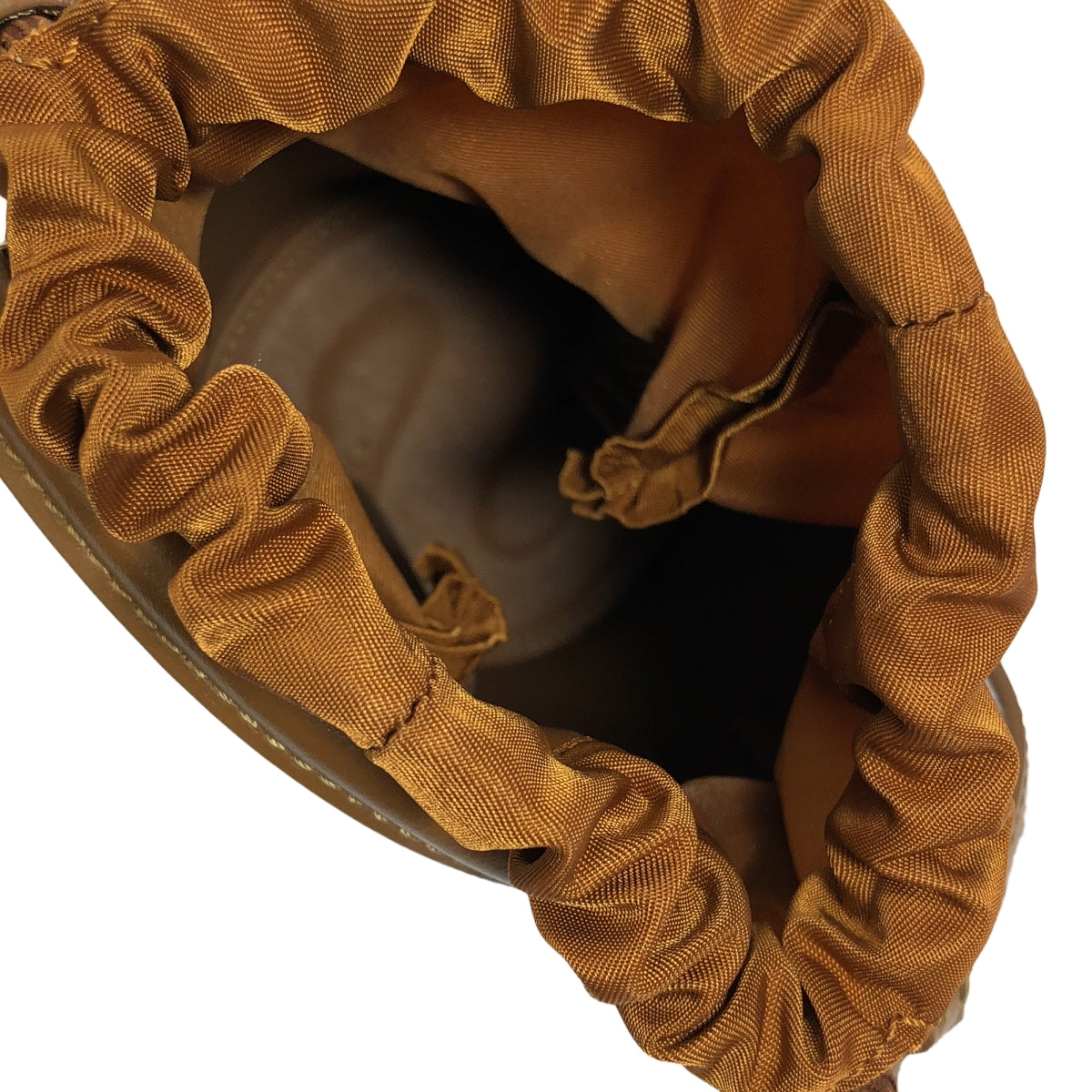 sacai / サカイ | s Leather Basket Micro / 2way ショルダー付き レザー 巾着 ハンドバッグ ポーチ | OS | レディース
