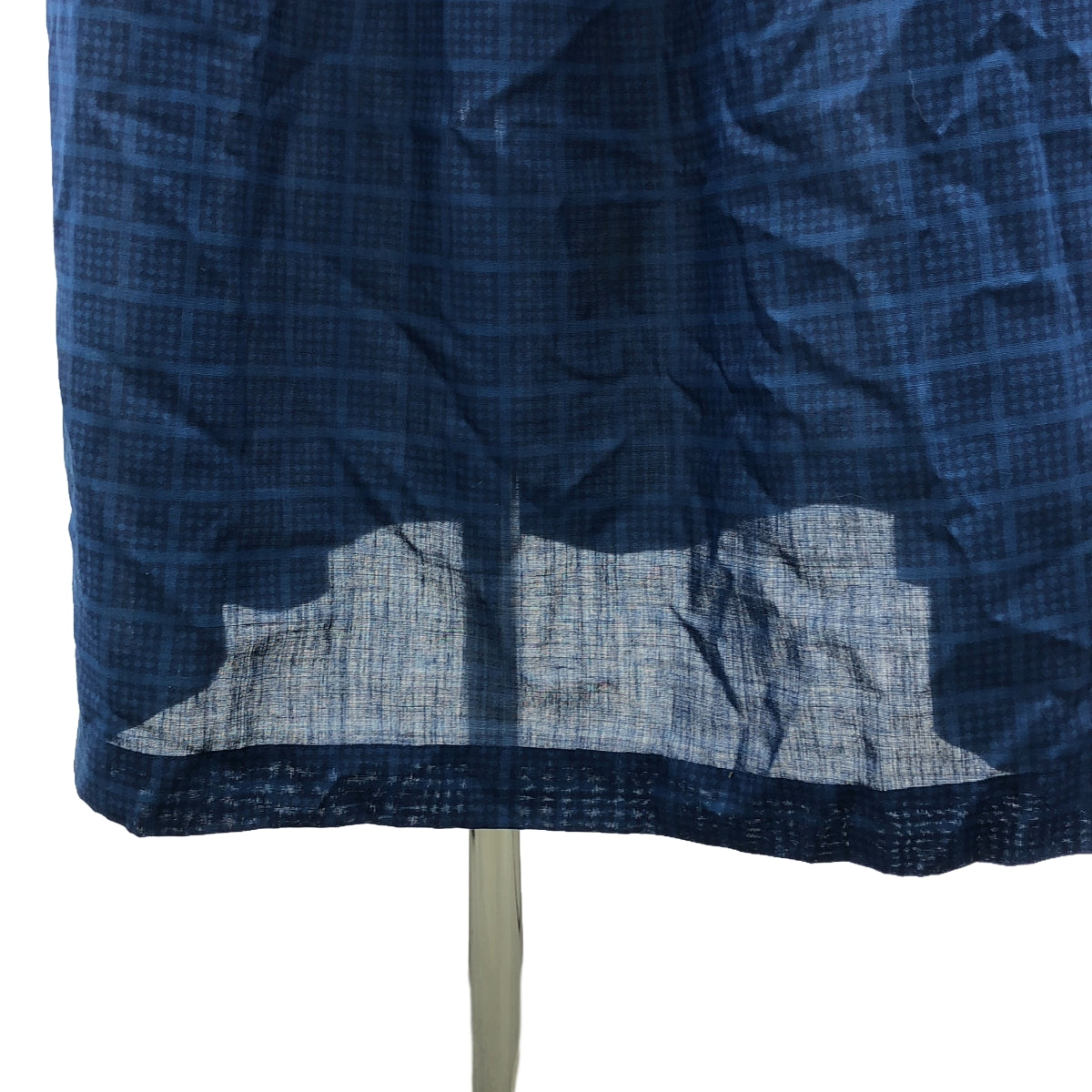 robe de chambre COMME des GARCONS / ローブドシャンブルコムデギャルソン | 90s~ / AD1999 | セットアップ ポリエステル 製品染め 総柄 フリンジポケット ジャケット / ウエストゴム スカート | ブルー | レディース