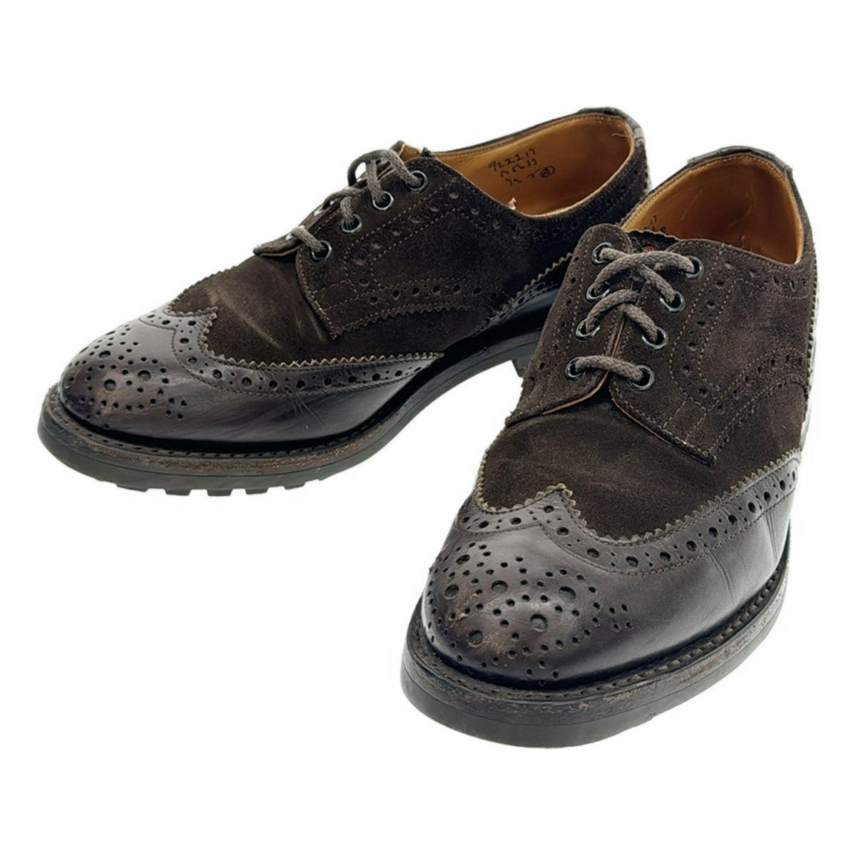 Tricker's / トリッカーズ | BOURTON / ダイナイト M5633 スエード切替 コンビ レザーシューズ / 革靴 | 7 – KLD