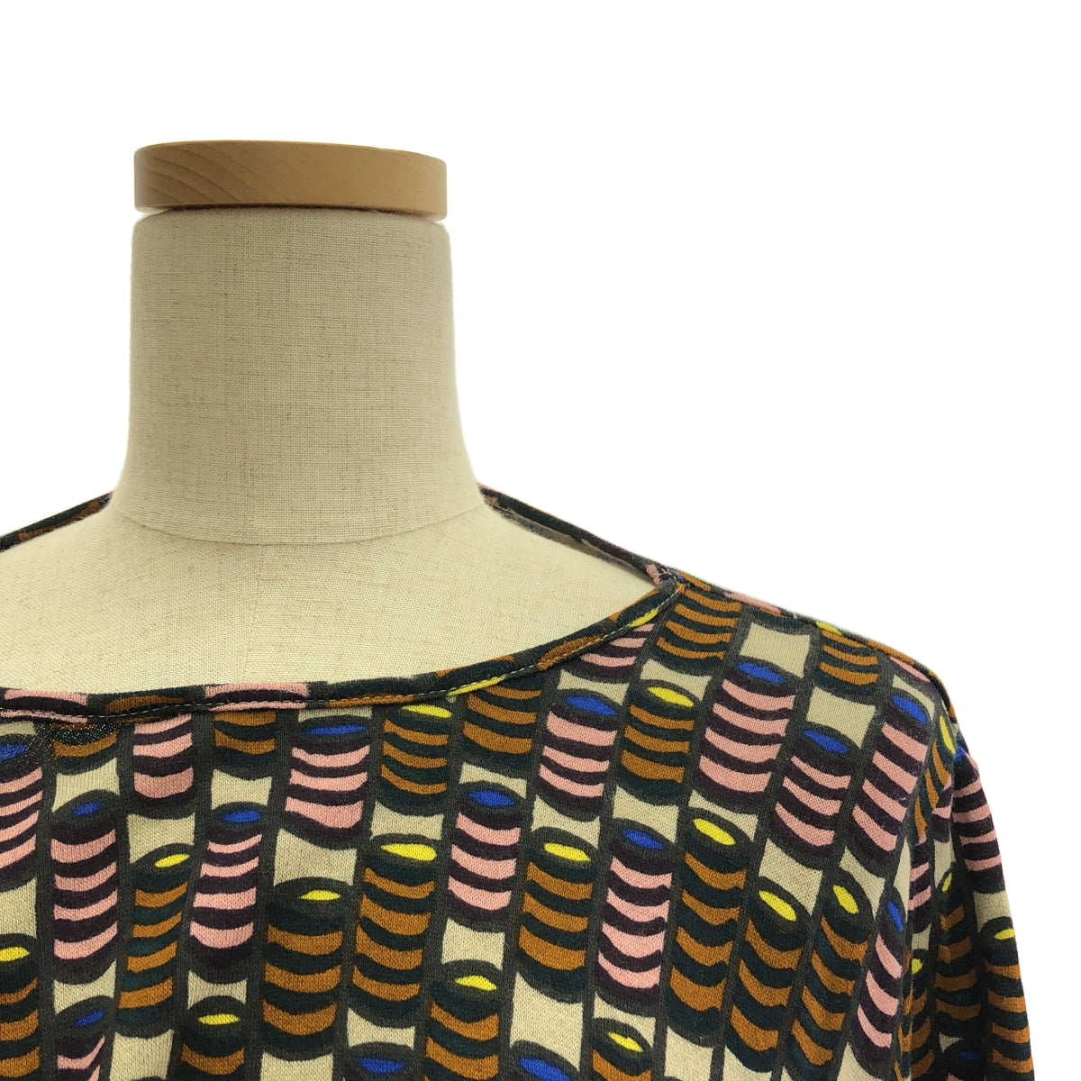 mina perhonen | 2013AW | bonbon all-over print cotton cashmere dress | 36 | Women's