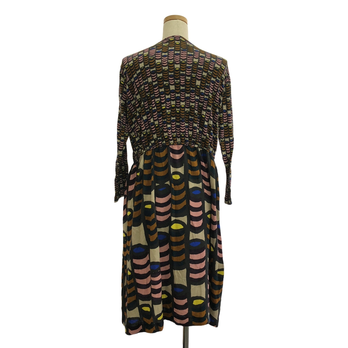 mina perhonen | 2013AW | bonbon all-over print cotton cashmere dress | 36 | Women's