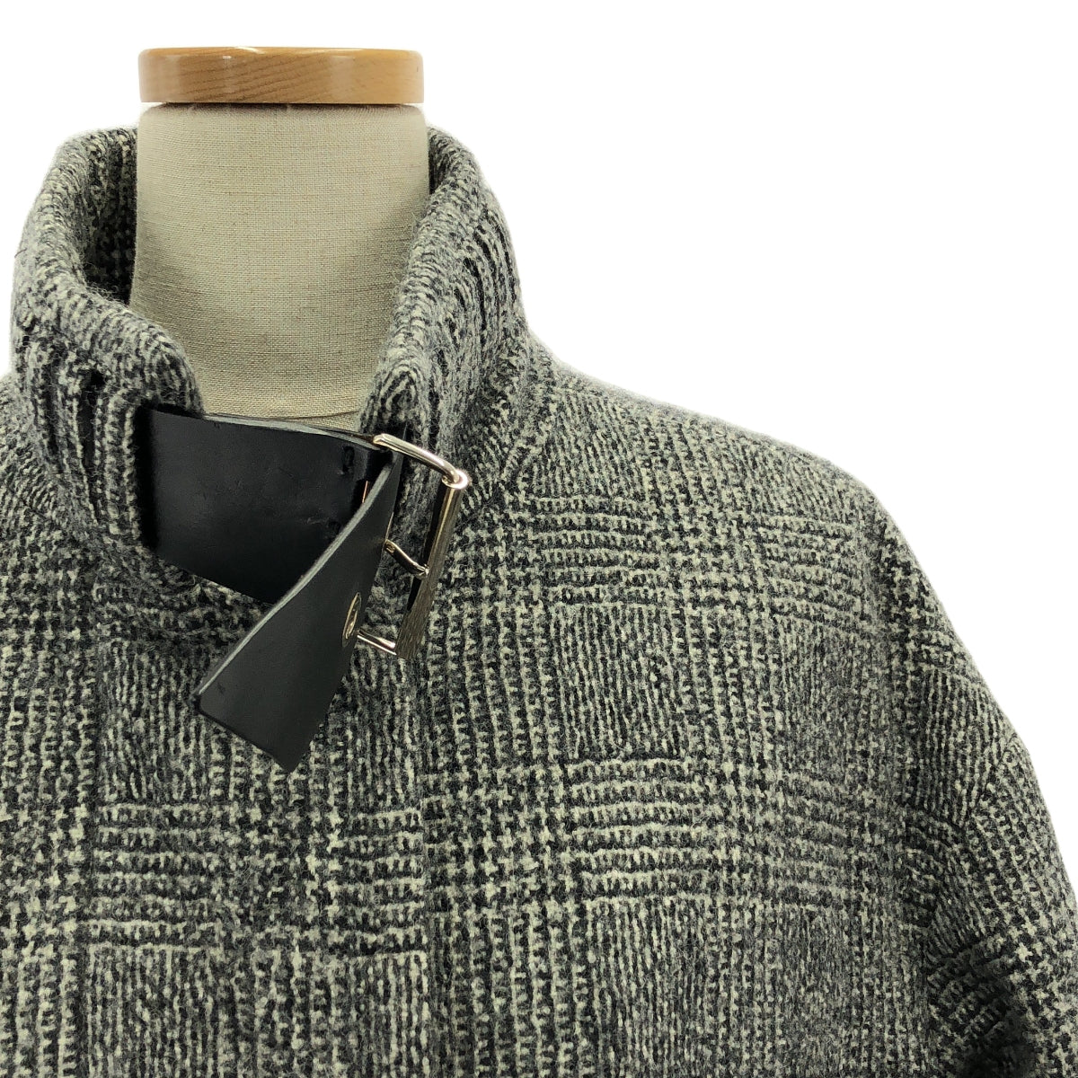 ERMANNO SCERVINO / エルマンノシェルヴィーノ | ウール レザーベルト ダブルアジャスター オーバー コート / 総裏地 | 38 | レディース