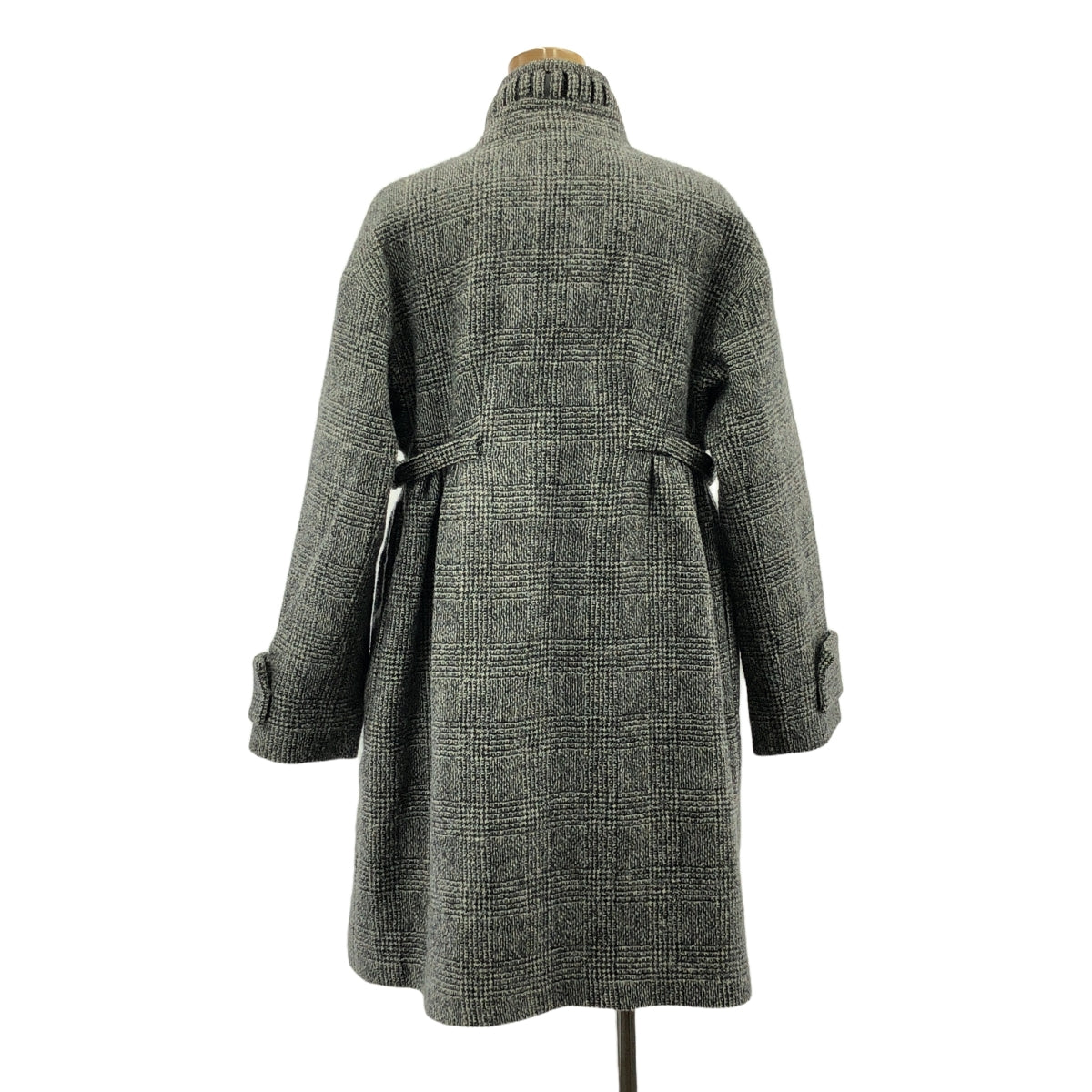 ERMANNO SCERVINO / エルマンノシェルヴィーノ | ウール レザーベルト ダブルアジャスター オーバー コート / 総裏地 | 38 | レディース
