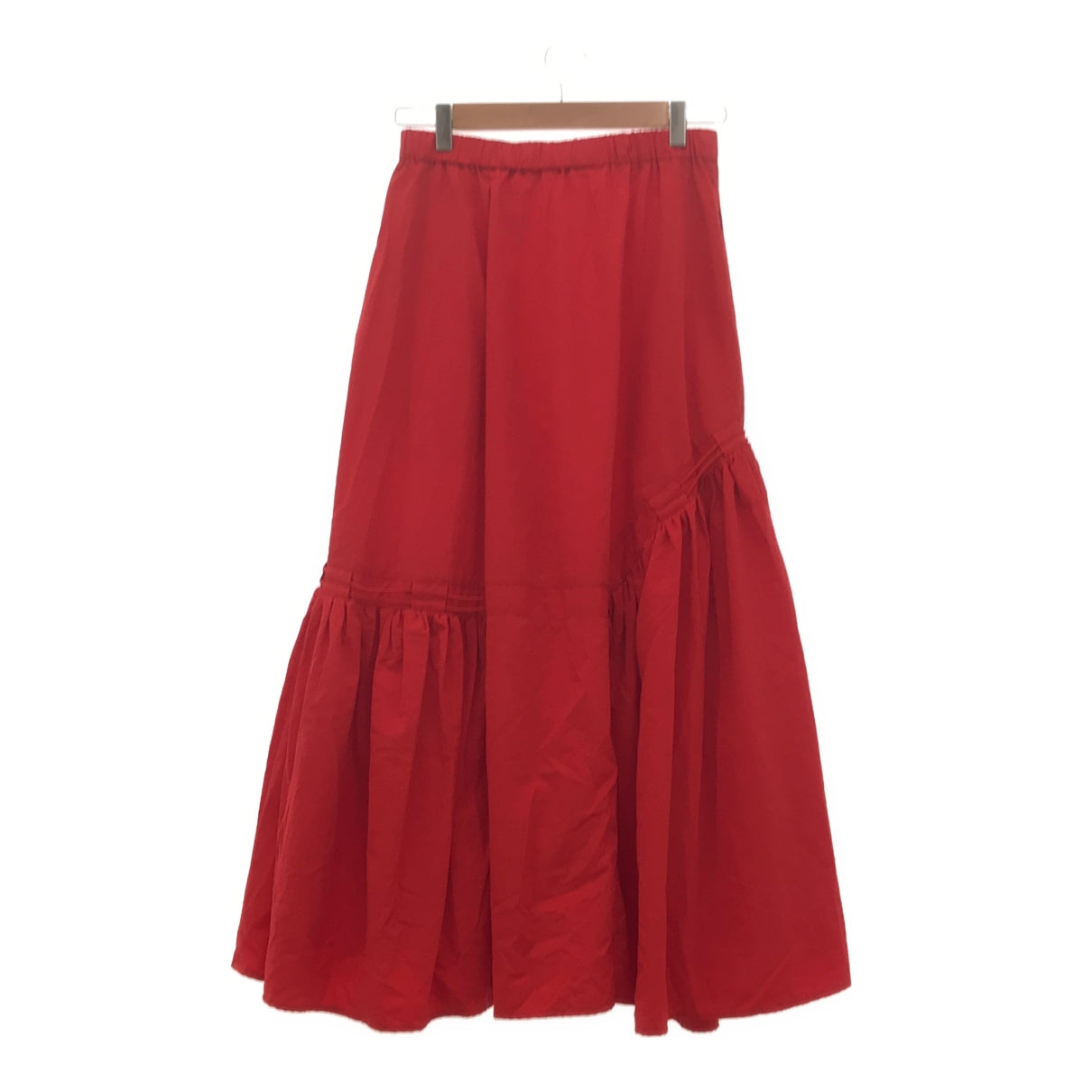 nagonstans / ナゴンスタンス | 2023SS | asymmetry drawstring skir アシンメトリー ドロスト スカート | M | レッド | レディース
