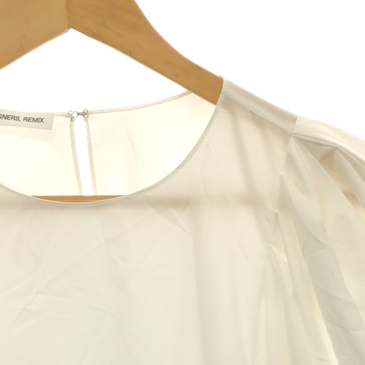 【美品】 Designers Remix / デザイナーズリミックス | VALERIE PUFF SLEEVE TOP パフスリーブ プルオーバーシャツ | 36 | ホワイト | レディース