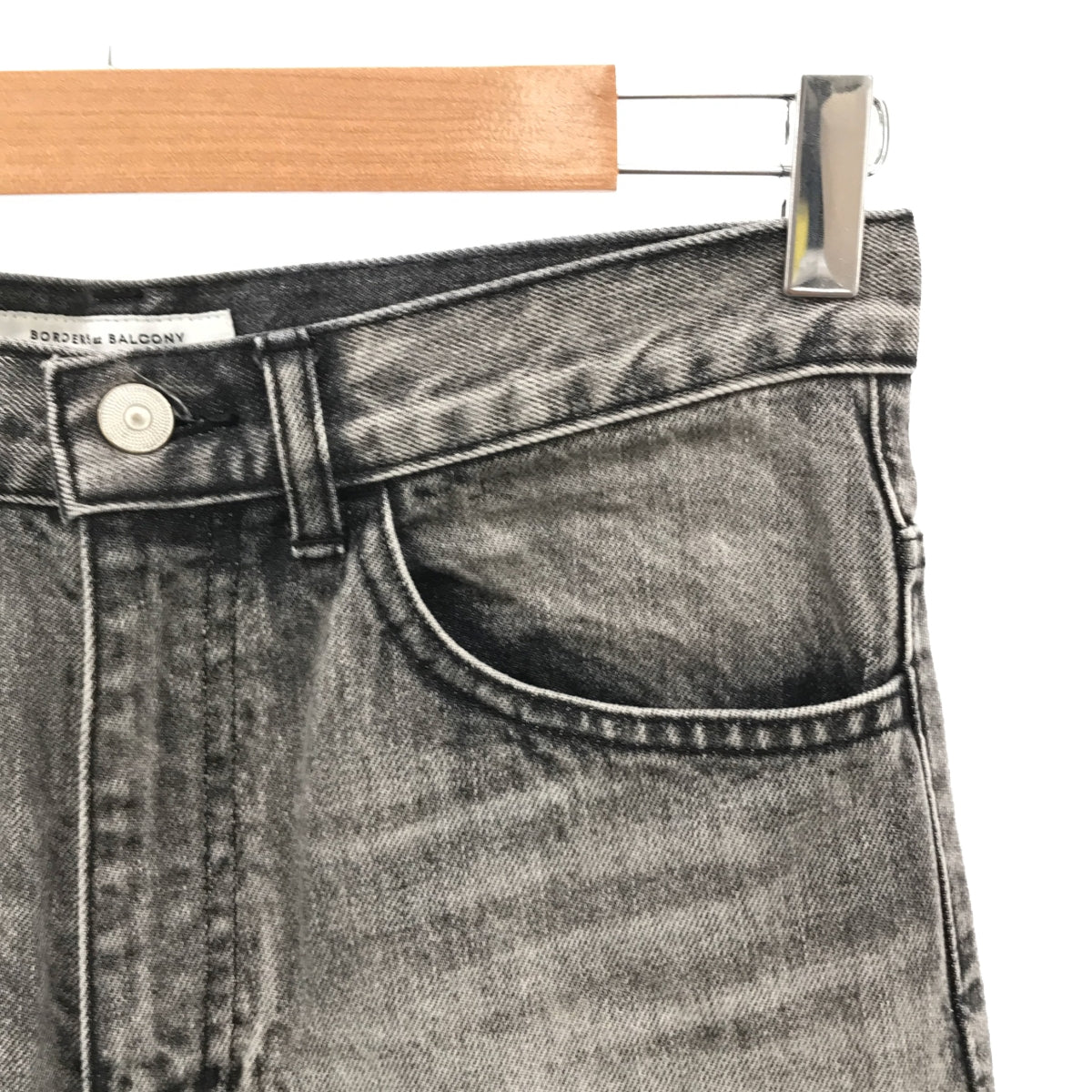 BORDERS at BALCONY | 5 POCKETS DENIM PANTS | 38 | Gray | Women's