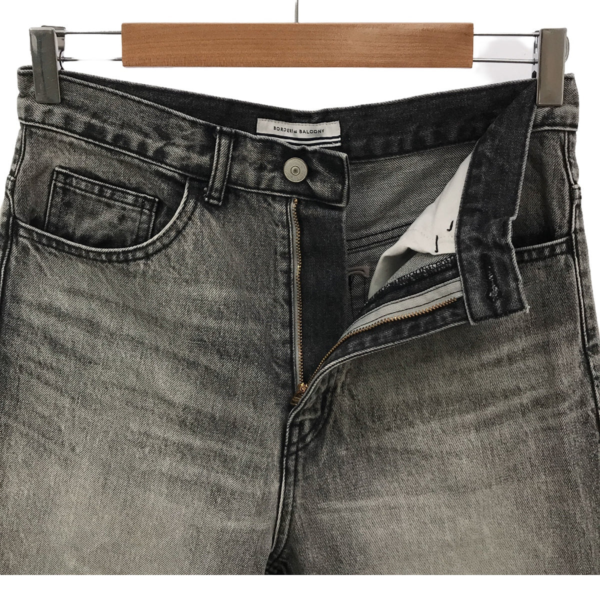 BORDERS at BALCONY | 5 POCKETS DENIM PANTS | 38 | Gray | Women's