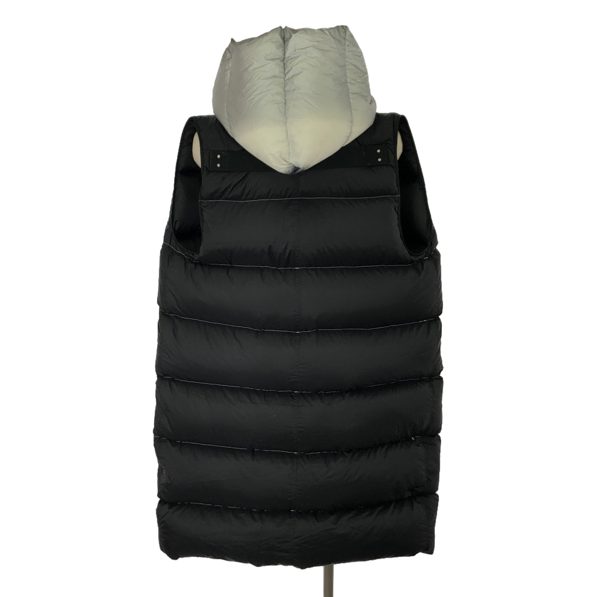 【미품】 Rick Owens / 릭 오웬스 | 2019FW | Quilted Puffer Long Vest Jacket 다운 코트 | 46 | 블랙/실버/화이트 | 남성