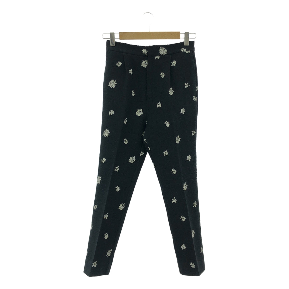 Bluelea / ブルレア | Original embroidery pants オリジナル 刺しゅう ツイード パンツ | 36 | レディース