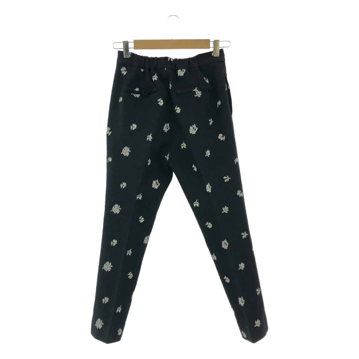 Bluelea / ブルレア | Original embroidery pants オリジナル 刺しゅう ツイード パンツ | 36 | レディース