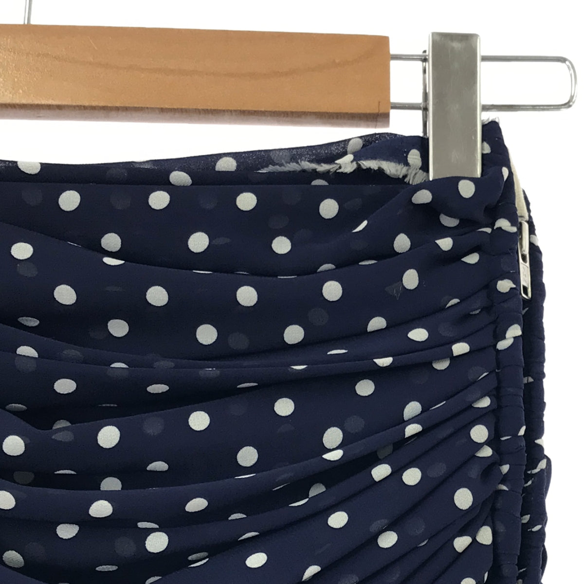 COMME des GARCONS | 2006SS | Draped Pleated Dot Long Skirt | SS | Navy/White | Women's