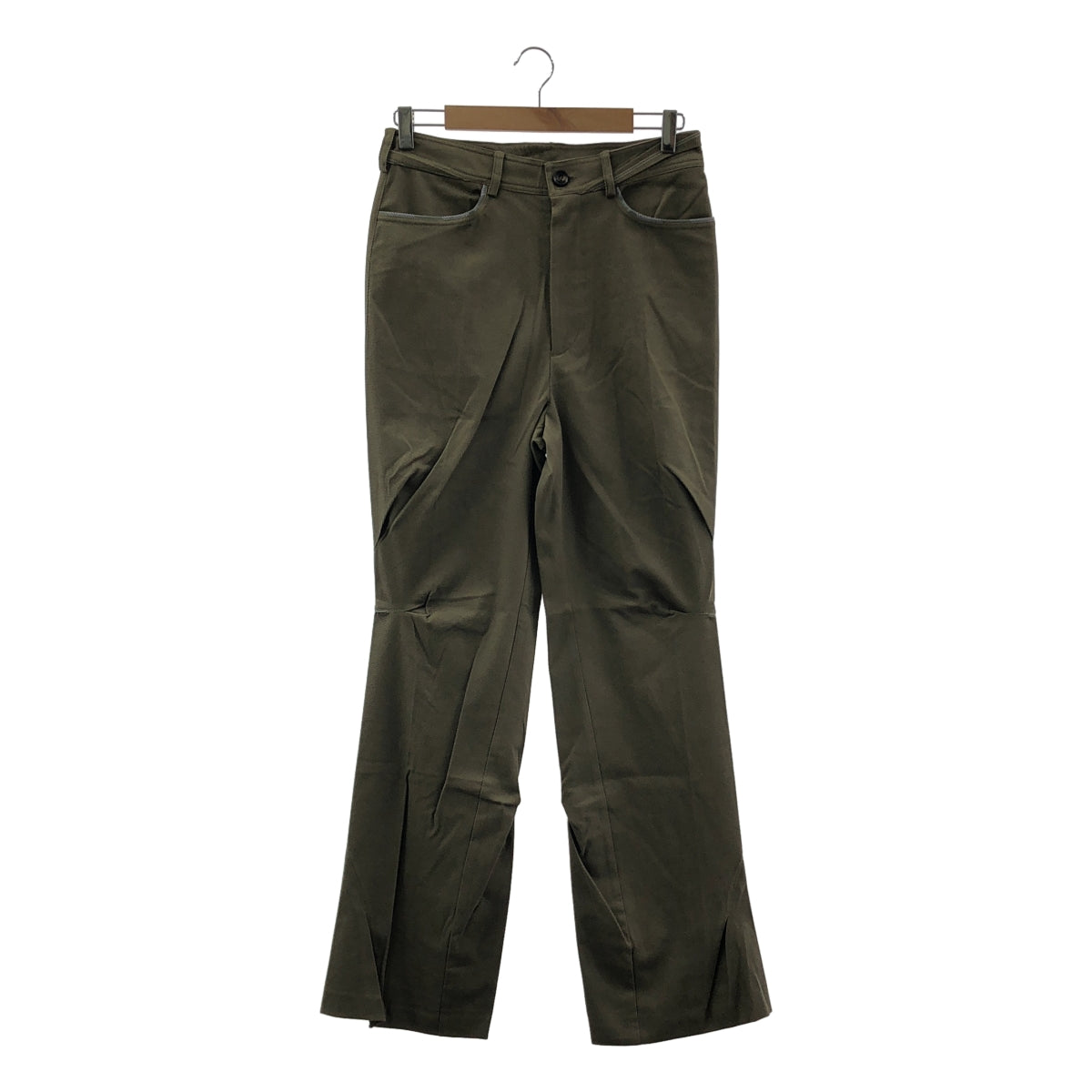Kiko Kostadinov / 키코코스타디노프 | 2024AW | OHNE K-DART TROUSER 폴리에스테르 울 입체 재단 플레어 트라우저 팬츠 | 44 |