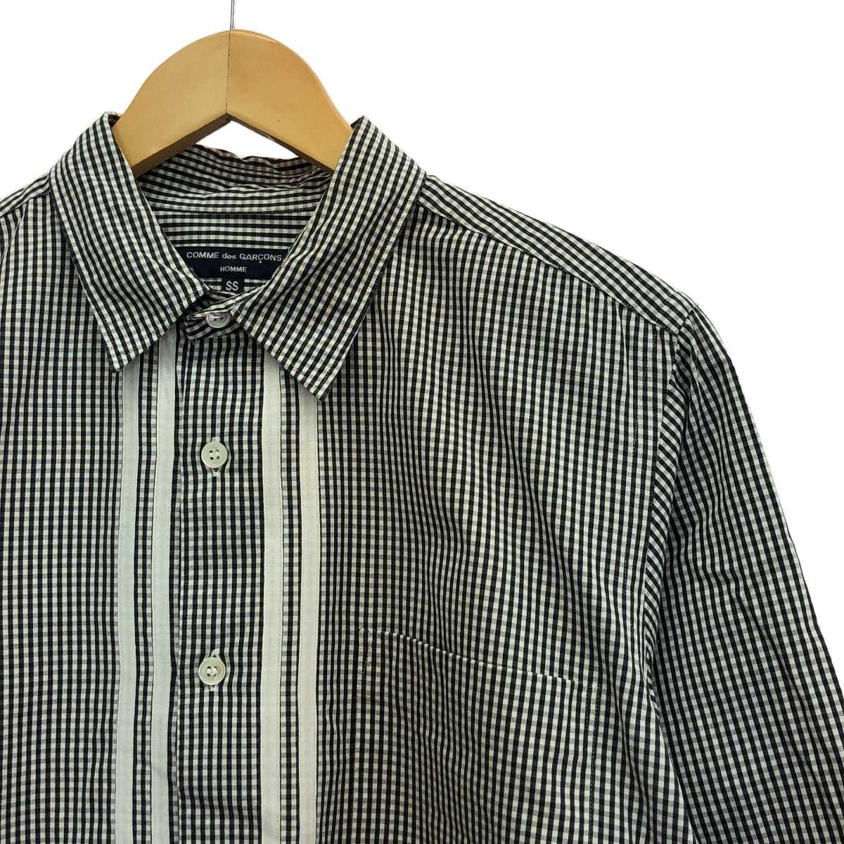 COMME des GARCONS HOMME | 2008SS | Front taping gingham check cotton shirt | SS | Men's