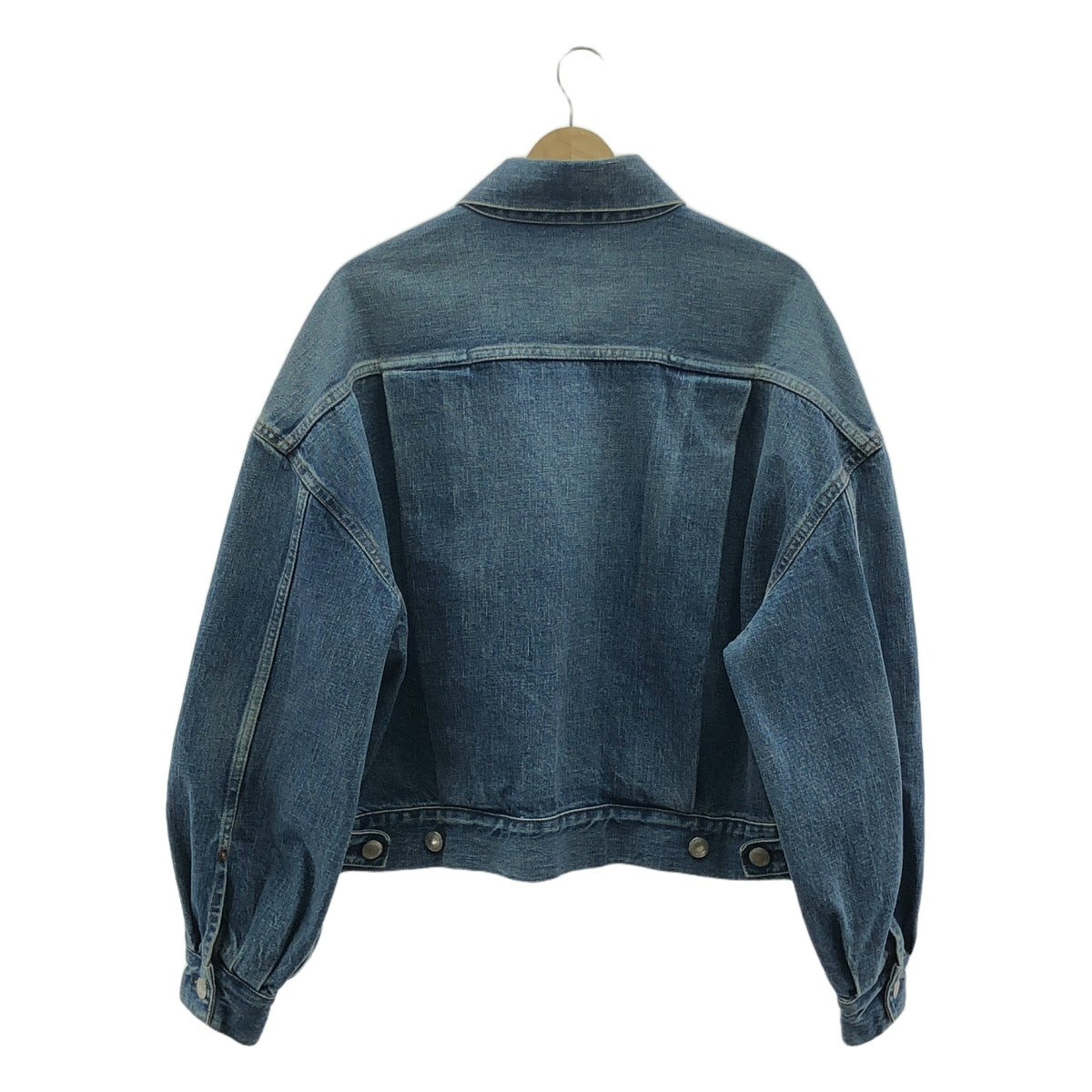 HYKE / 하이크 | BALOON SLEEVE DENIM JACKET 데님 재킷 | 2 | 여성