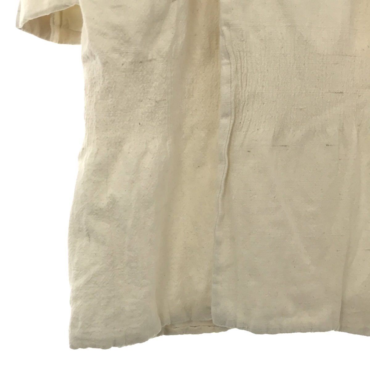 【미품】 ANSNAM / 안수남 | 생성 더블 롱 코트 / 총 안감 | 2 | 에크루 | 남성