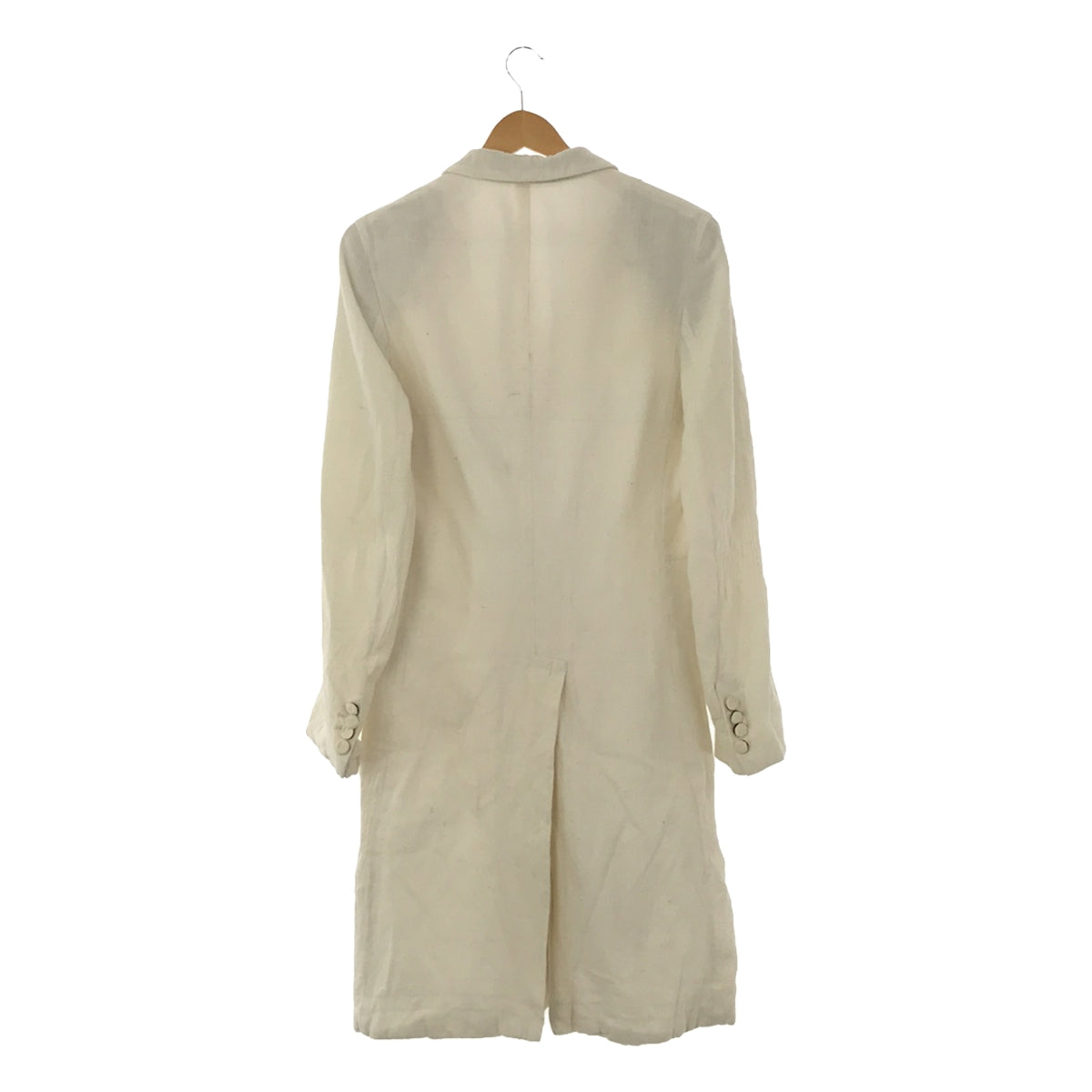 【미품】 ANSNAM / 안수남 | 생성 더블 롱 코트 / 총 안감 | 2 | 에크루 | 남성