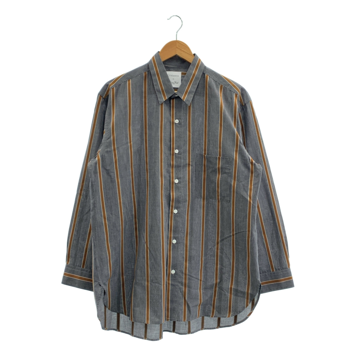Cristaseya / 크리스타 세야 | 2024SS | × Salvatore Piccolo / HANDMADE MENS SHIRT / 스트라이프 오버 셔츠 | L | 남성