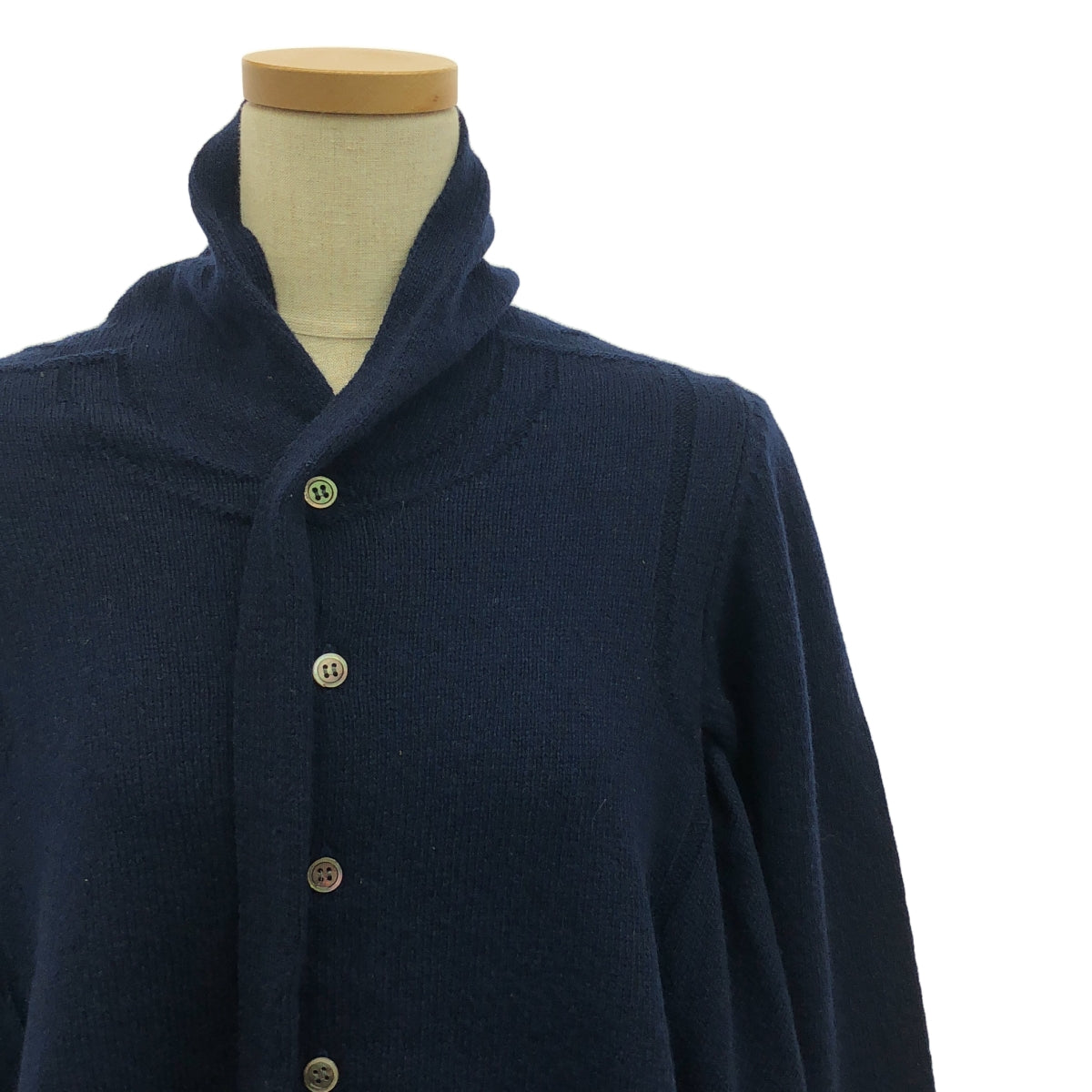 COMME des GARCONS | 2009AW | Wool draped shawl collar cardigan | M | Women's
