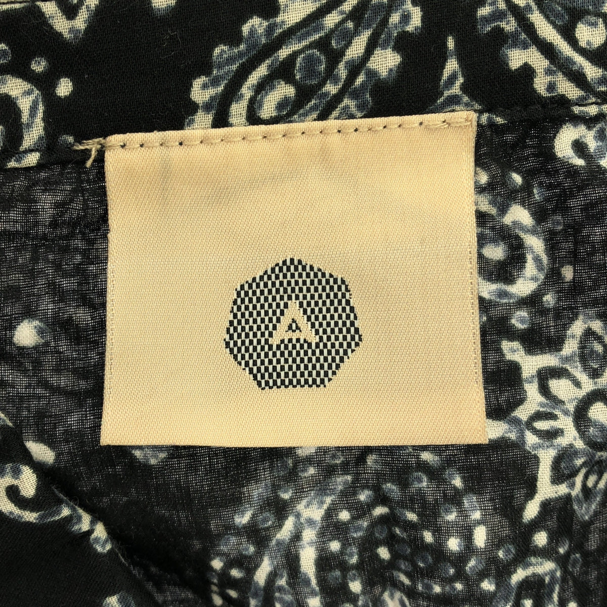 ALCHEMIST / アルケミスト | 2022SS | DOJO SHIRT / ペイズリー / バンダナ柄 コットン シャツ | M | ブラック | メンズ