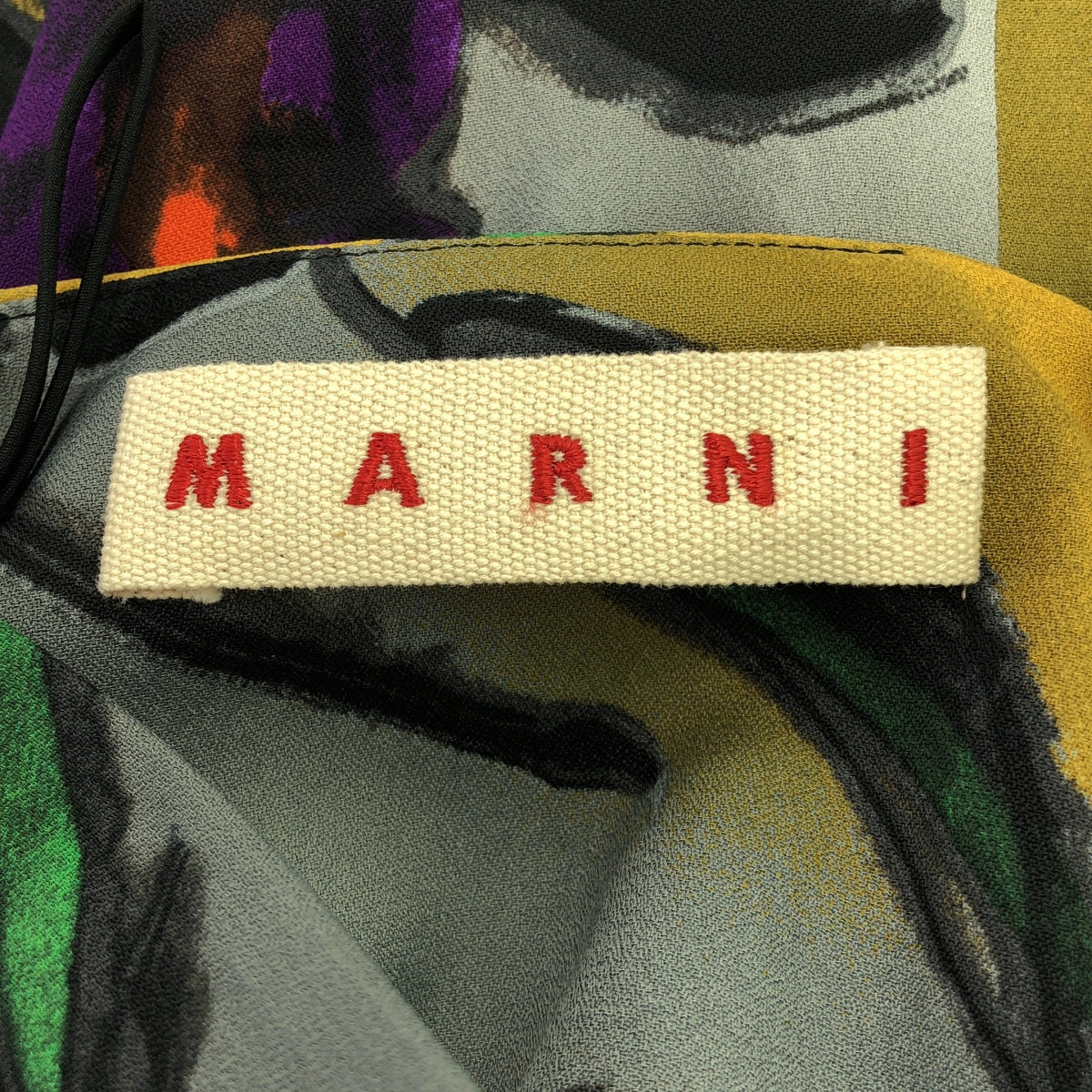 MARNI | Rayon all-over floral back-zip gathered skirt | 38 | Women's
