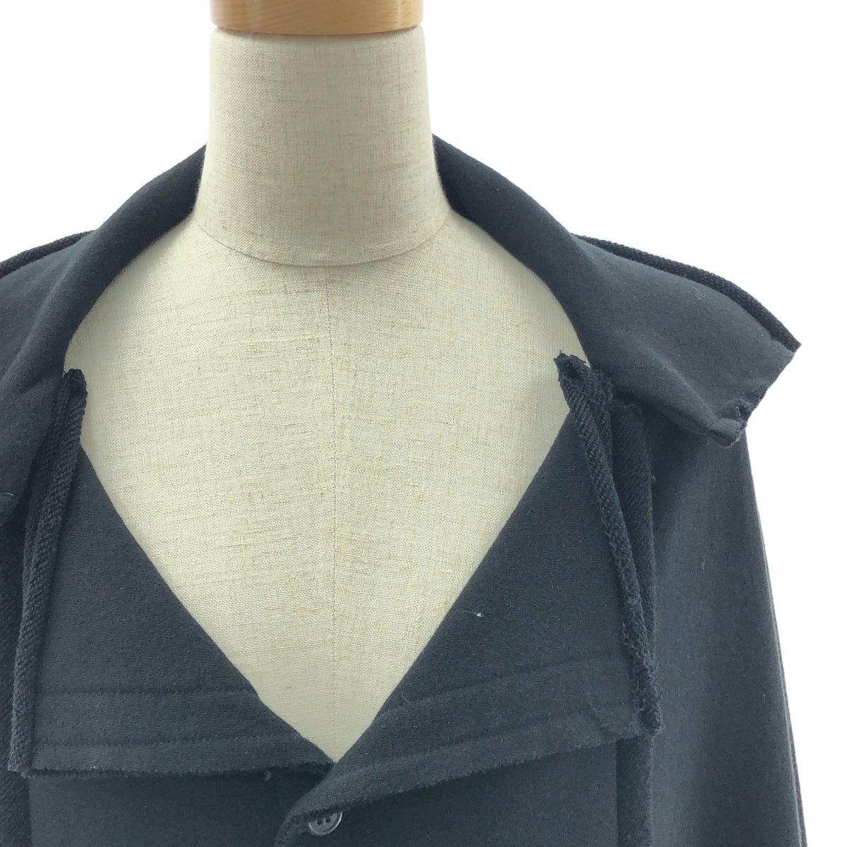 Y's / ワイズヨウジヤマモト | 2023AW | コットン カットオフ ケープ コート カーディガン | 2 | ブラック | レディース
