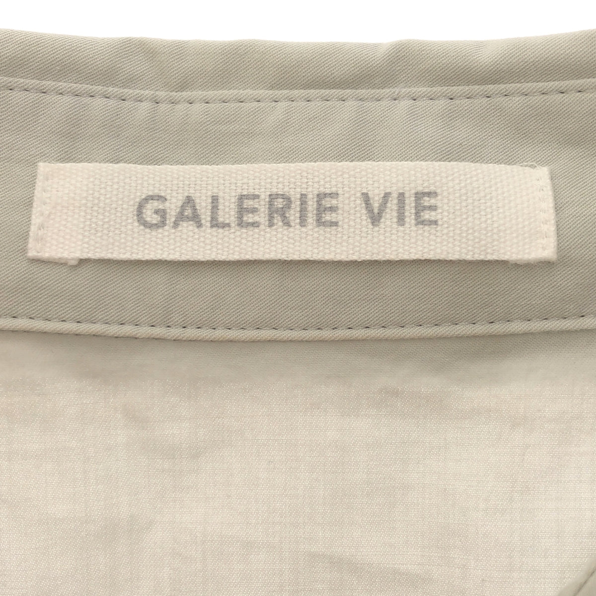 GALERIE VIE / 갤리비 | 2024SS | 코튼 트윌 라글란 슬리브 셔츠 | F | 그레이 | 여성