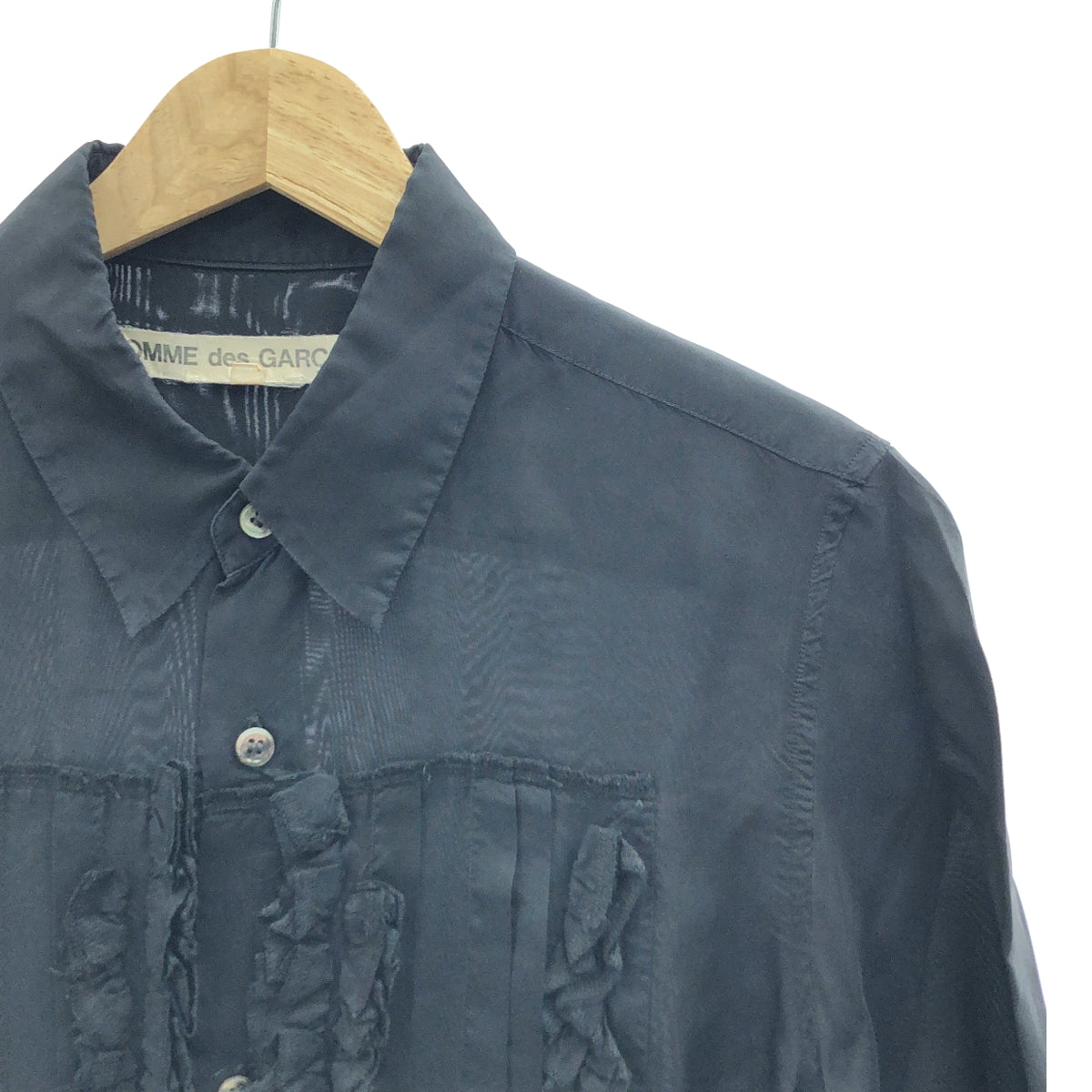 COMME des GARCONS | 2011SS | Cupra 褶皺半袖襯衫 | M | 女款