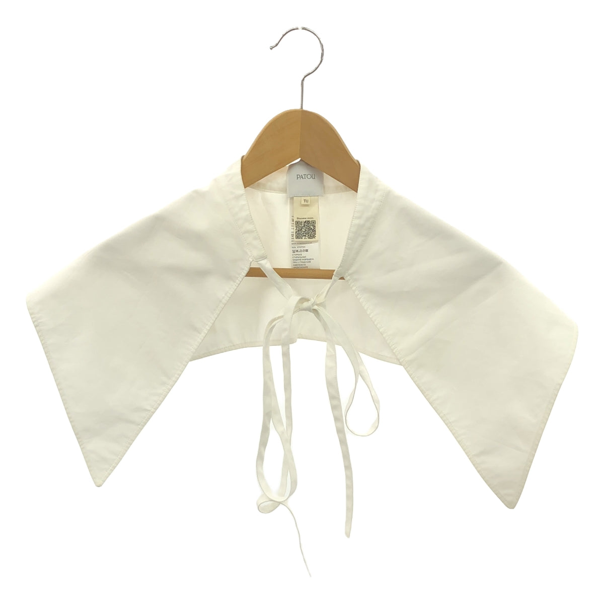 【美品】 PATOU / パトゥ | オーガニックコットンポプリン カラー ペティット 付け襟 | TU | ホワイト