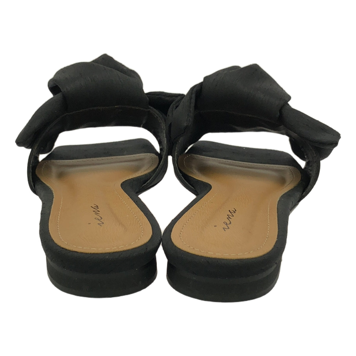 【美品】 IENA / イエナ | 2023AW | リボンサンダル | 35 | ブラック | レディース