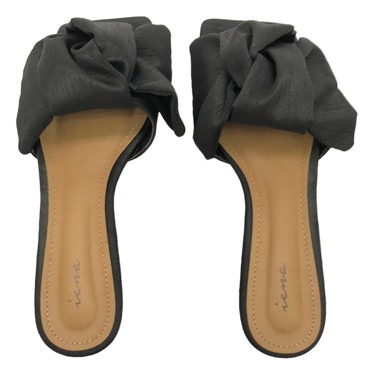 【美品】 IENA / イエナ | 2023AW | リボンサンダル | 35 | ブラック | レディース