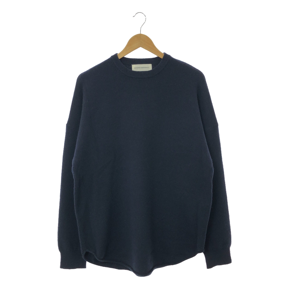 extreme cashmere / エクストリームカシミヤ | n°53 crew top カシミヤ混 ラウンドヘム クルーネックニット |